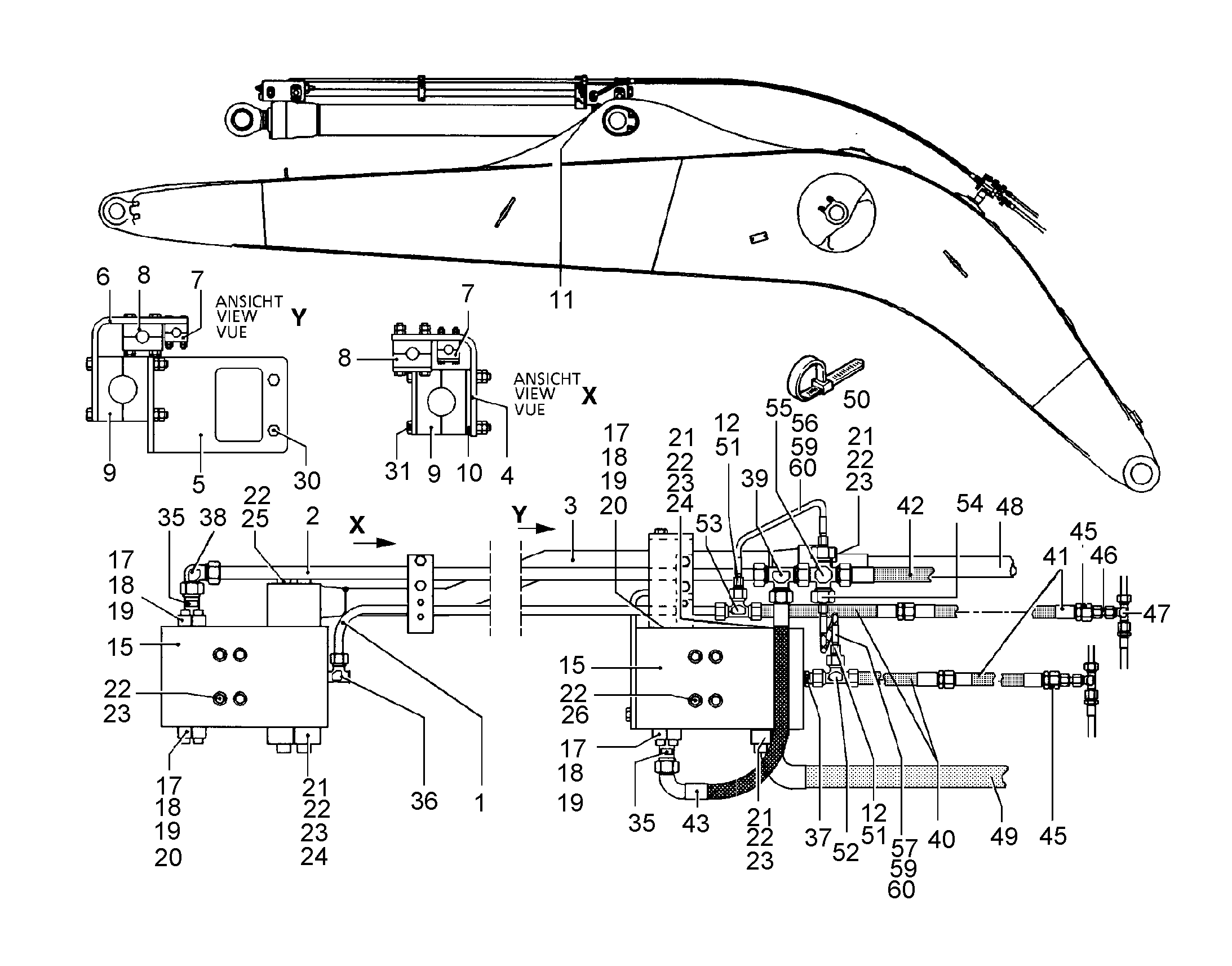 ЗАЩ.ТРУБЫ ЦИЛ.РУК. 9828907 LIEBHERR