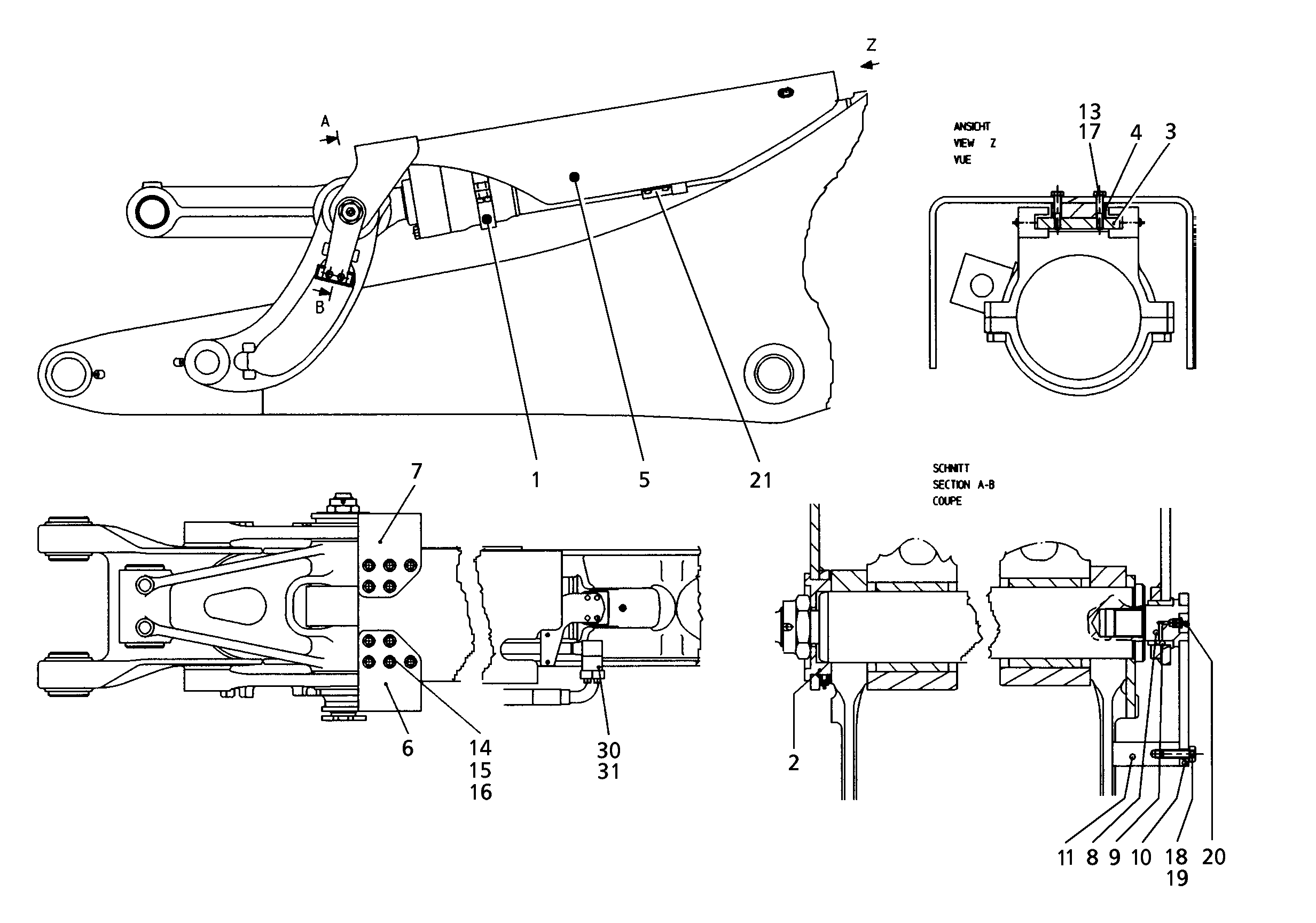 ПОВОДОК СПРАВА 9682855 LIEBHERR
