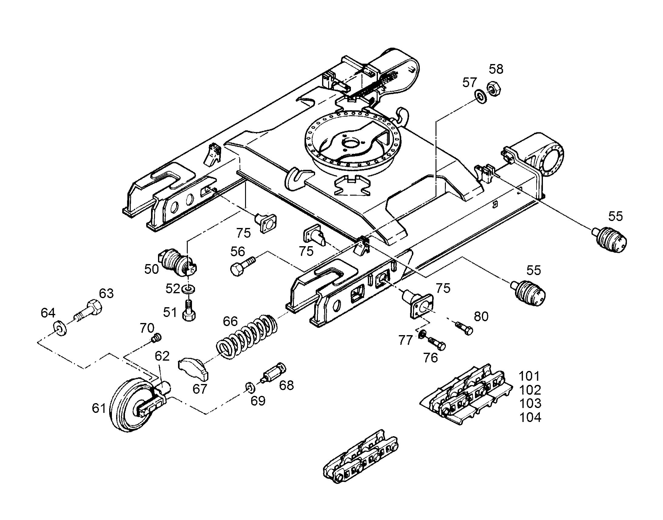 РЕССОРЫ 64 7370910 LIEBHERR
