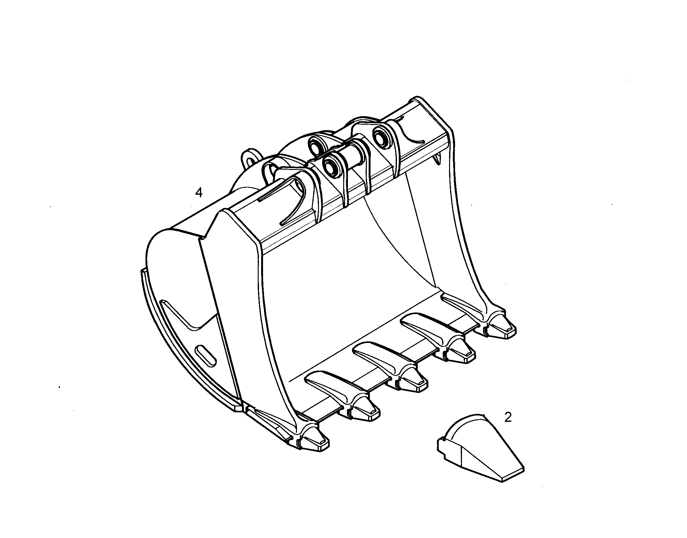 ЛОПАТА ОБРАТНАЯ HD 9688910 LIEBHERR
