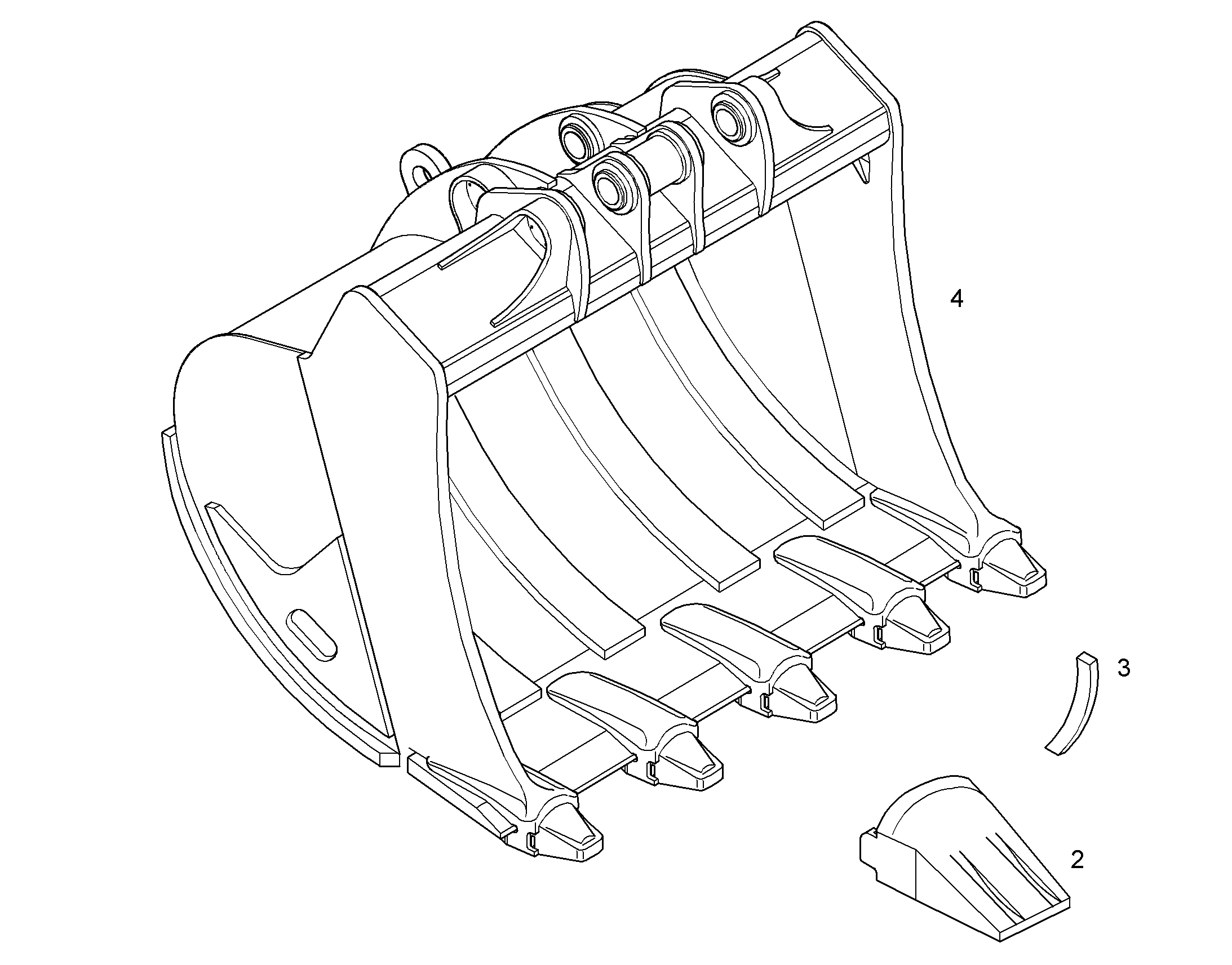 ЛОПАТА ОБРАТНАЯ HD 9688887 LIEBHERR