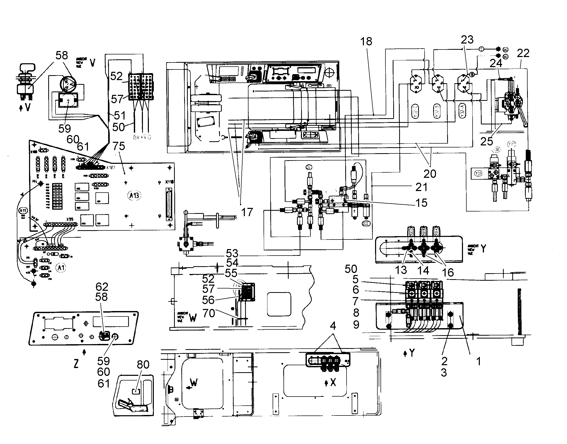 ТАБЛИЧКА СПЕЦИАЛЬНОЕ УПРАВЛ. SPEZIAL STEUERUNG 50mmX45mm 9768309 LIEBHERR