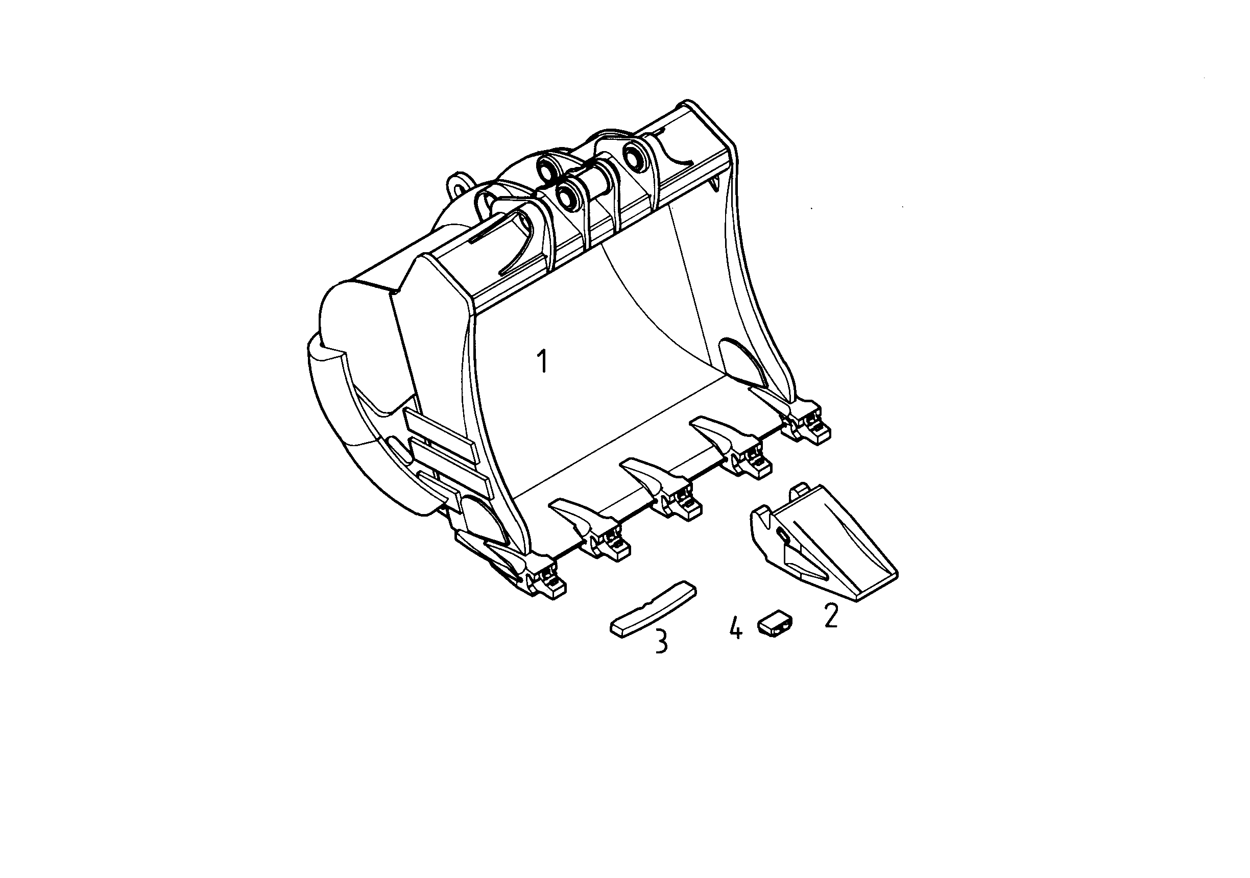ЛОПАТА ОБРАТНАЯ HD-V 9688907 LIEBHERR