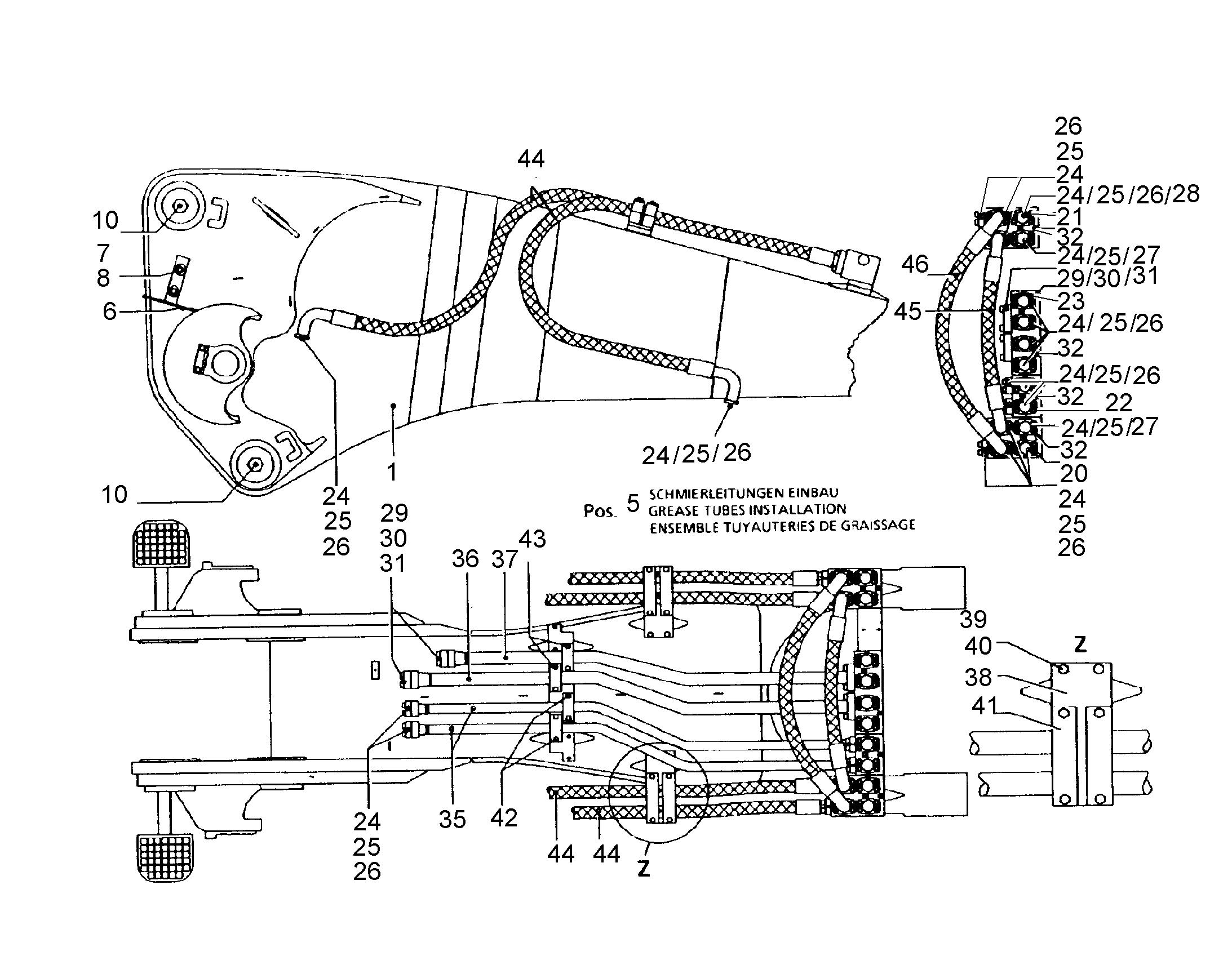 СМАЗОЧНЫЕ ЛИНИИ УСТАНОВКА 9383199 LIEBHERR