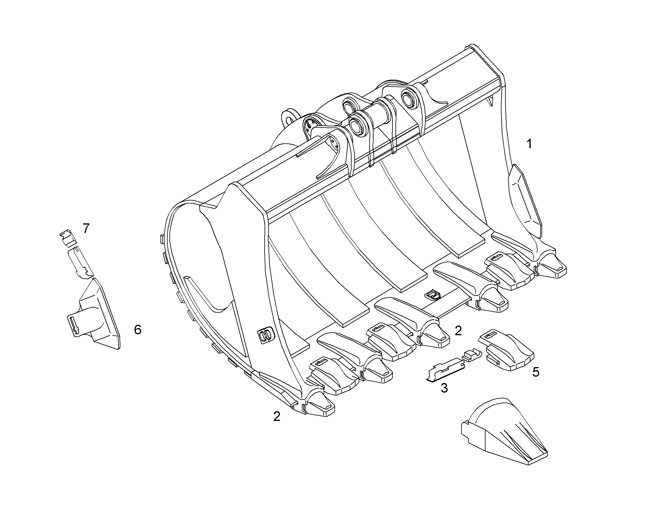 ЛОПАТА ОБРАТНАЯ HD 9688911 LIEBHERR