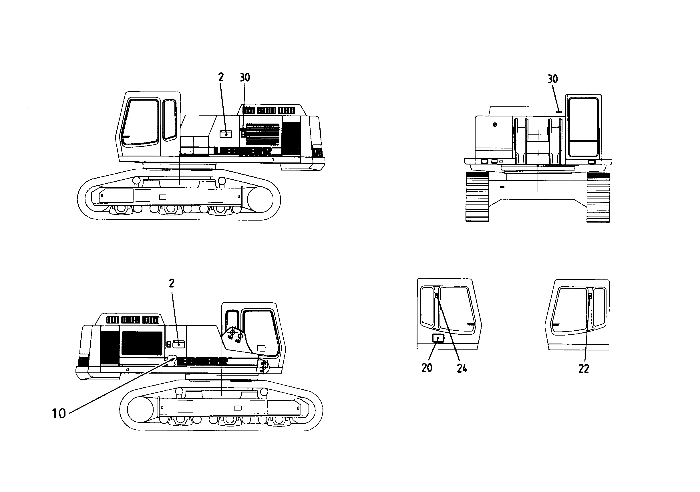 ПЛАН СМАЗКИ 290mmX200mm 7369033 LIEBHERR