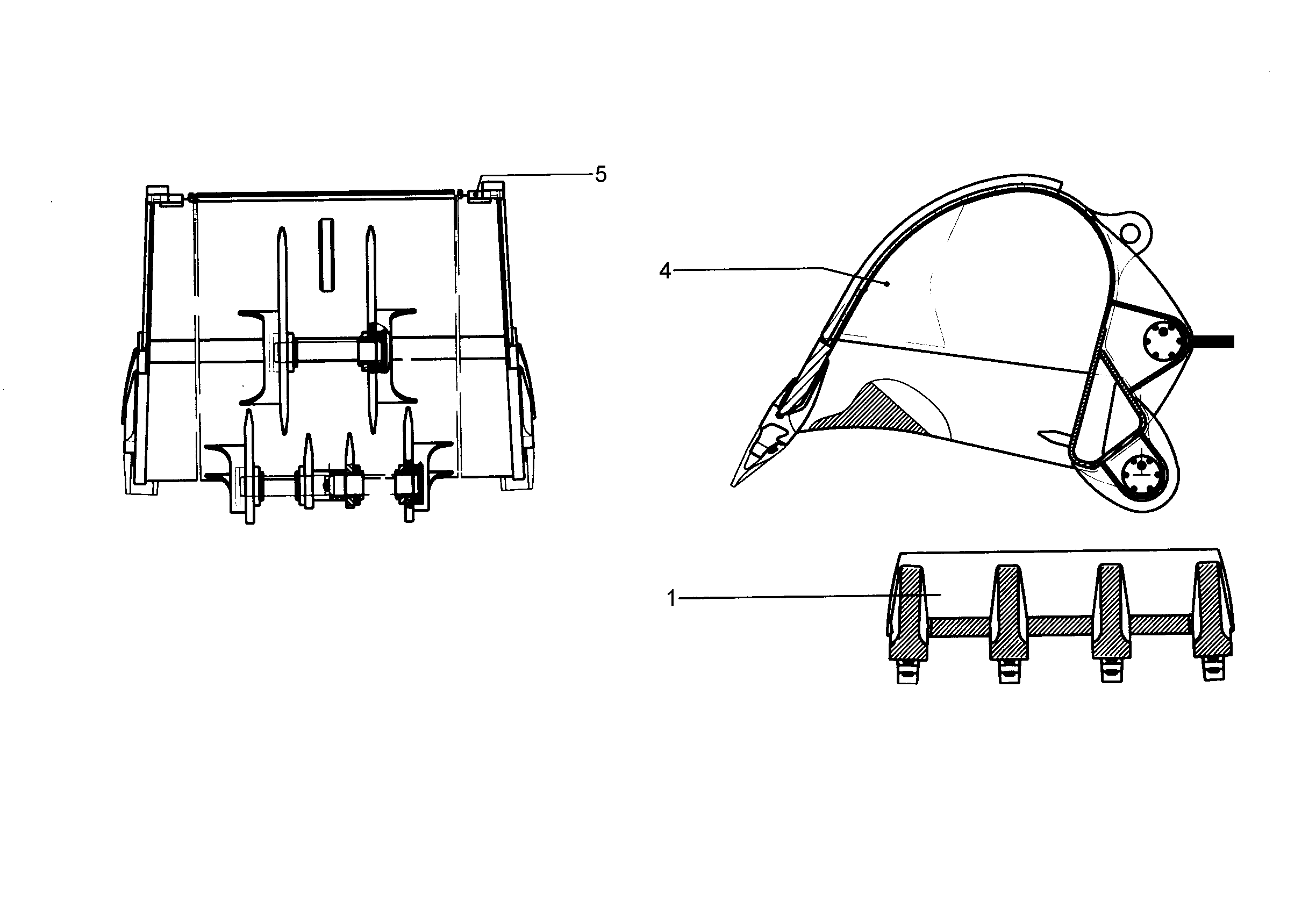 ЛОПАТА ОБРАТНАЯ 9765642 LIEBHERR