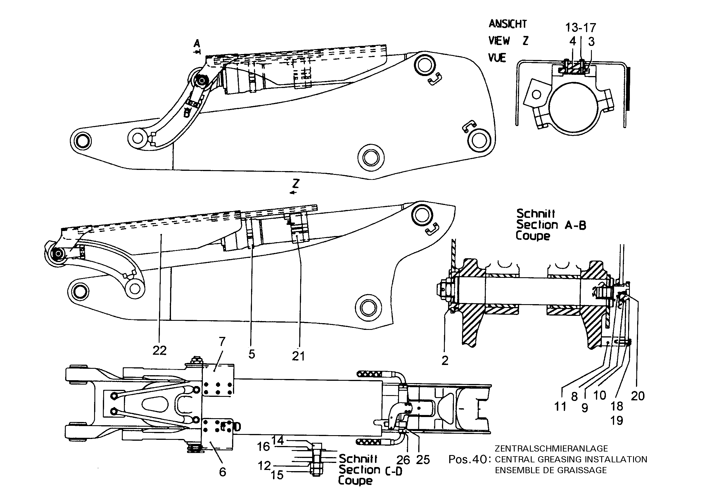 ПОВОДОК СПРАВА 9696166 LIEBHERR
