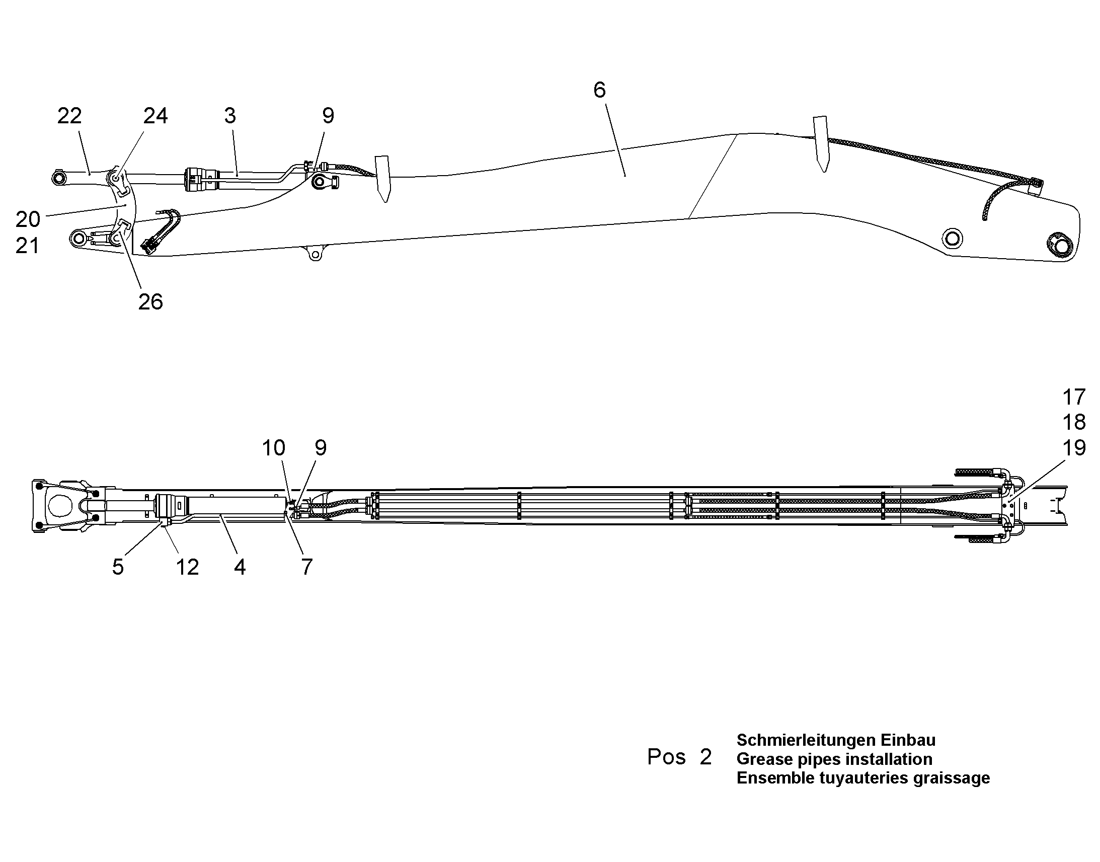 СМАЗОЧНЫЕ ЛИНИИ УСТАНОВКА 9892832 LIEBHERR