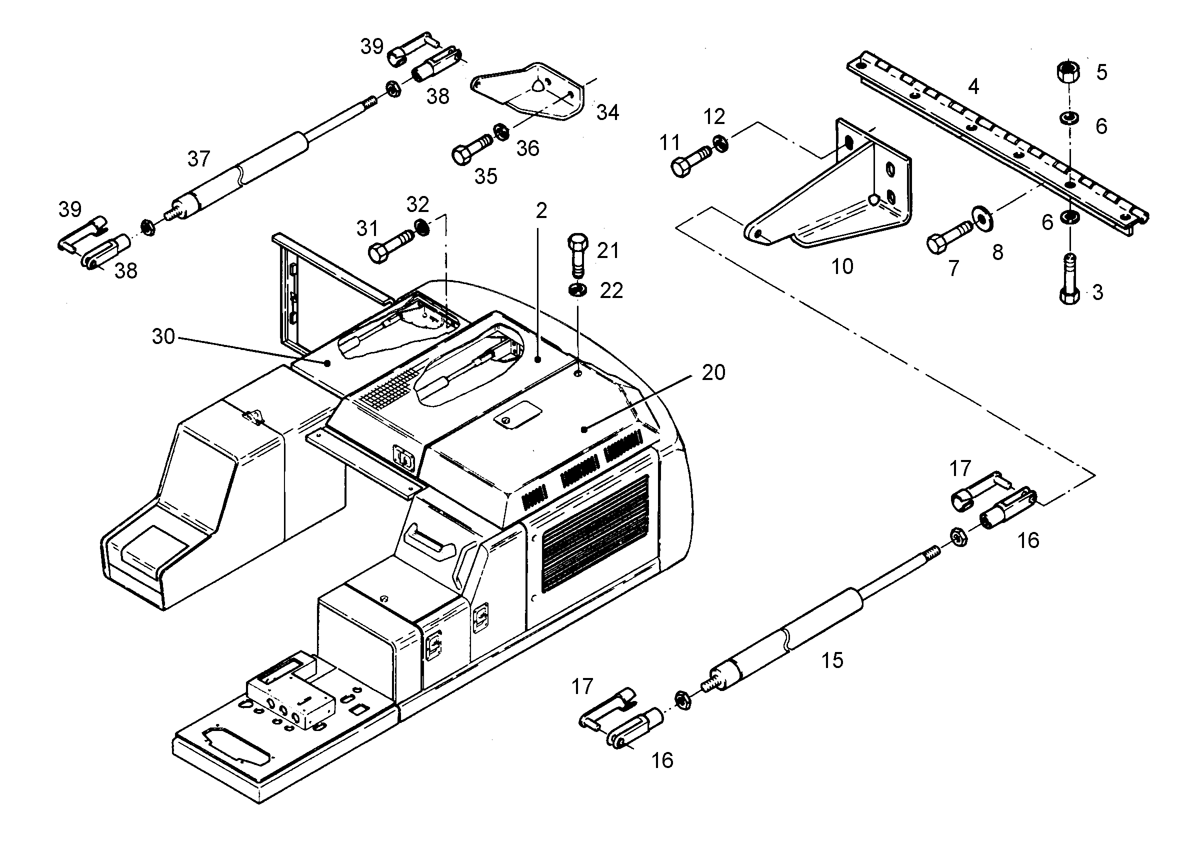 КАПОТ ПРАВЫЙ 9894836 LIEBHERR