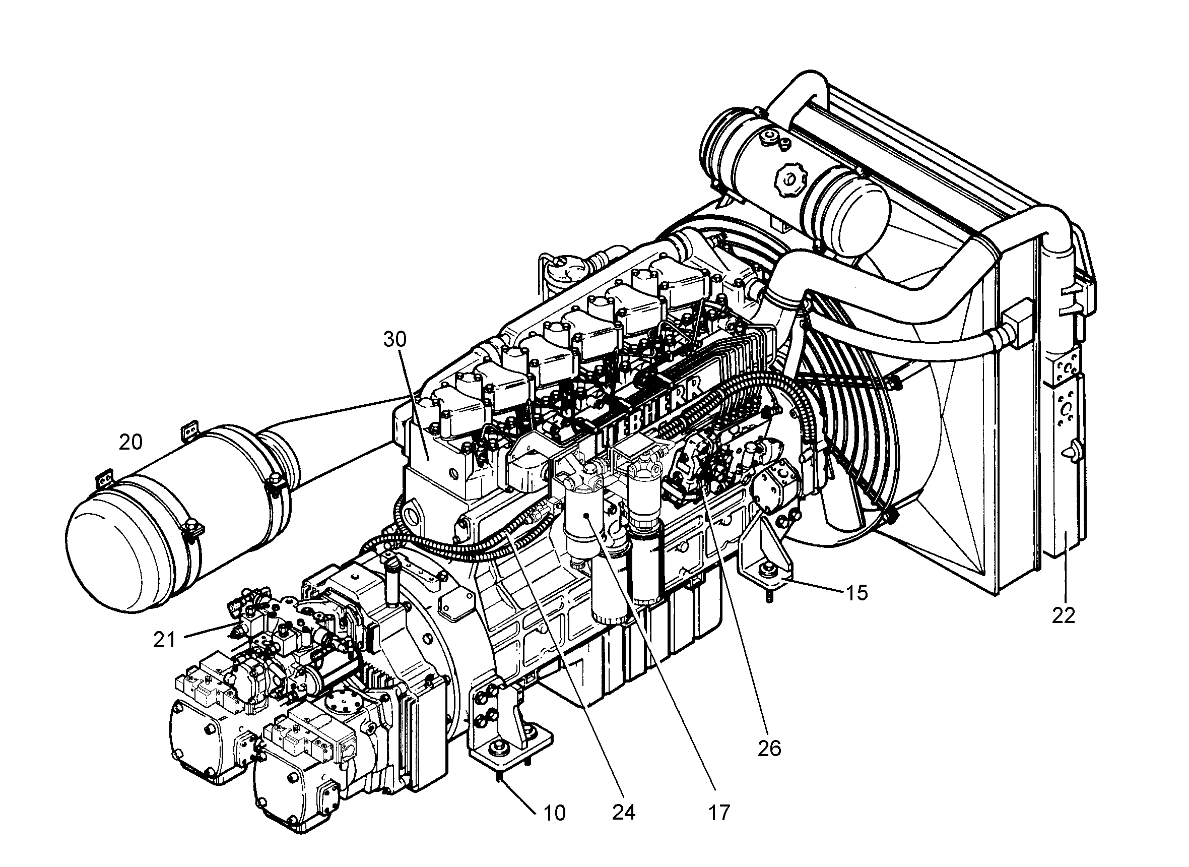 НАСОСЫ И СОЕДИНЕНИЯ 9697830 LIEBHERR