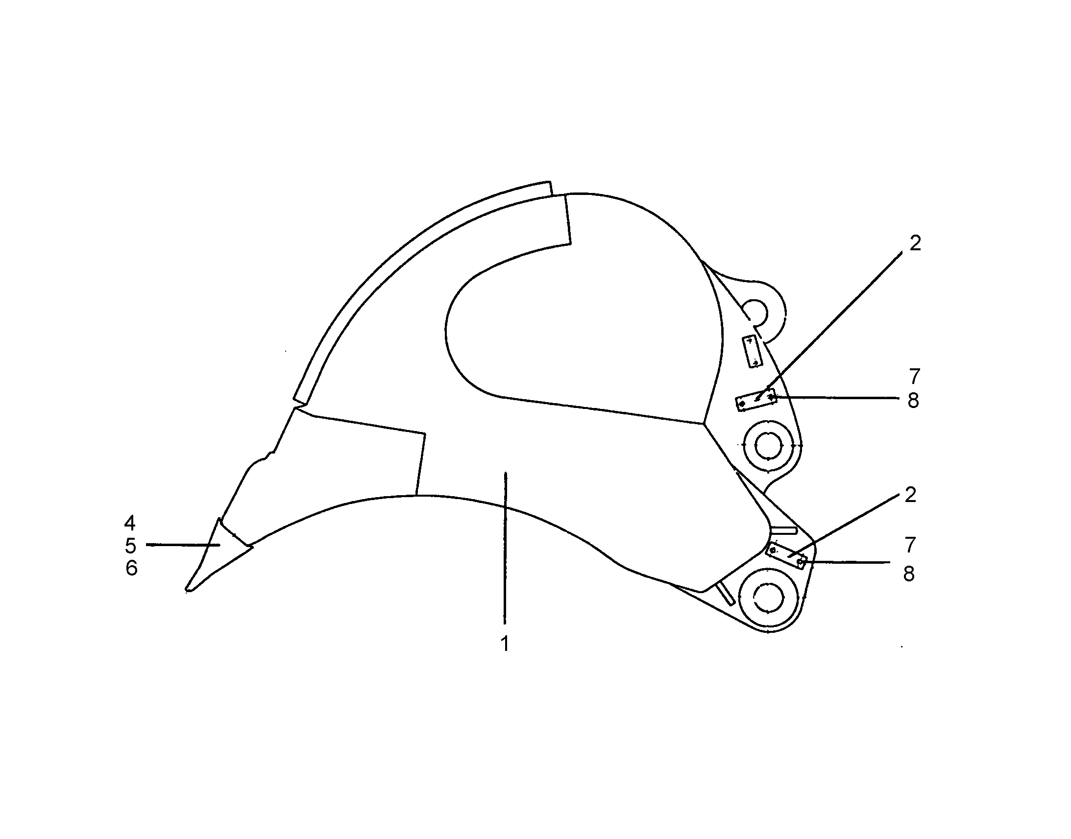 ЛОПАТА ОБРАТНАЯ HD 9570624 LIEBHERR