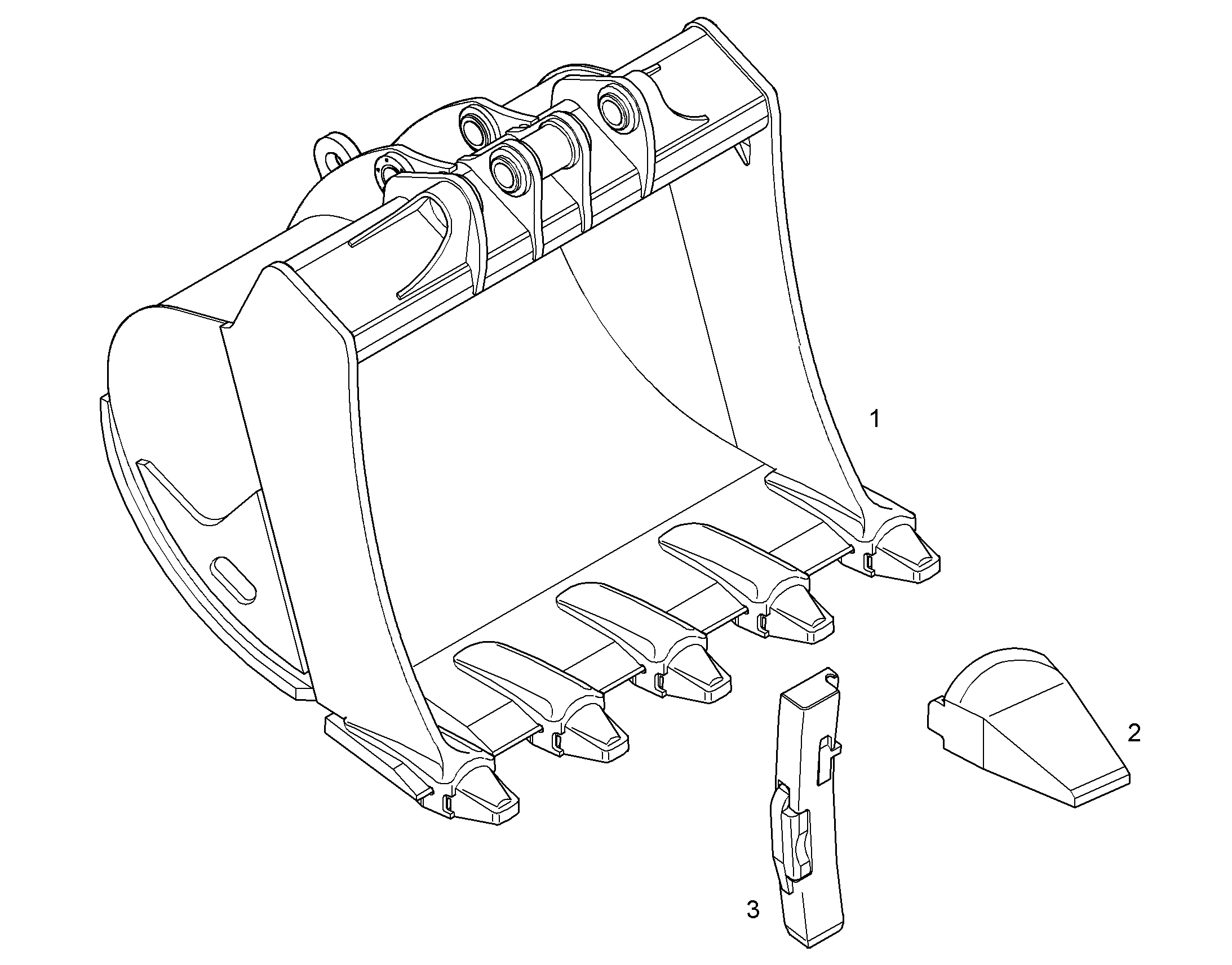 ЛОПАТА ОБРАТНАЯ HD 9683216 LIEBHERR