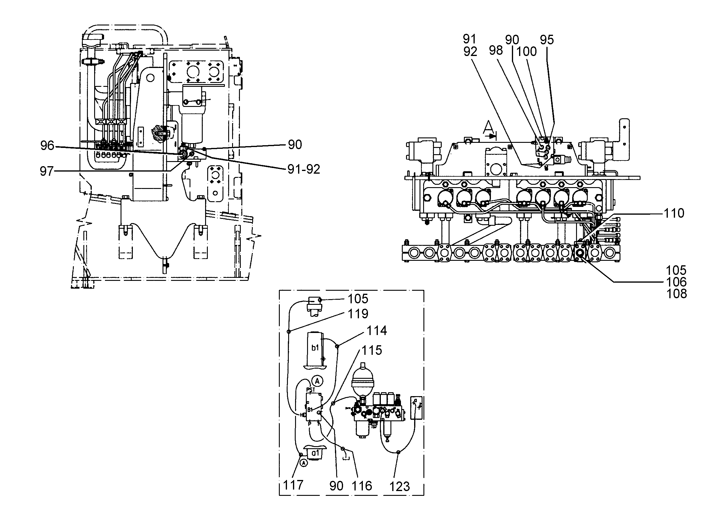 ШЛАНГ 6X1500 10000114 LIEBHERR