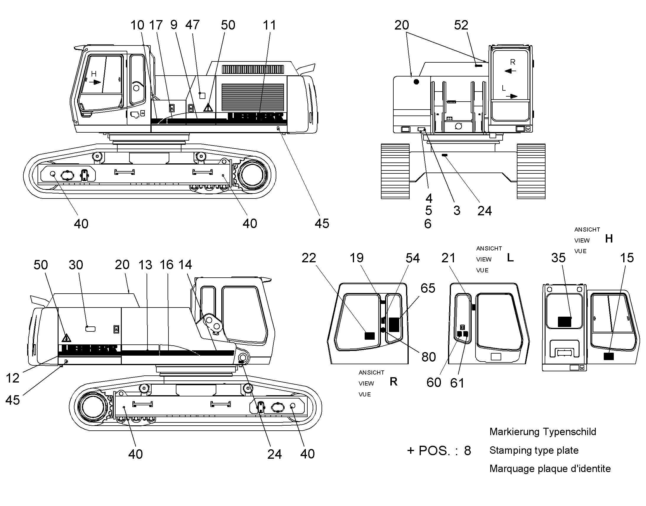 НАКЛЕЙКА 9895126 LIEBHERR