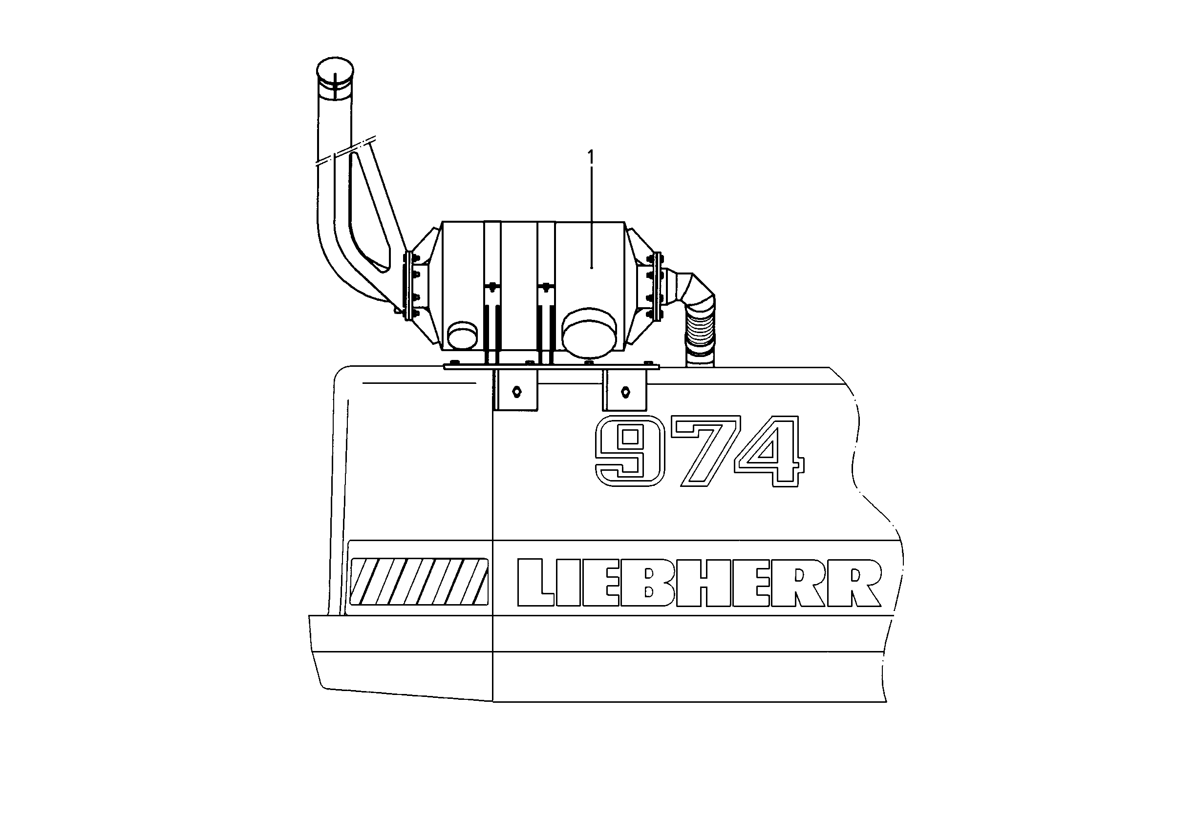 ИСКРОУЛОВИТЕЛЬ, УСТАНОВКА 9688746 LIEBHERR