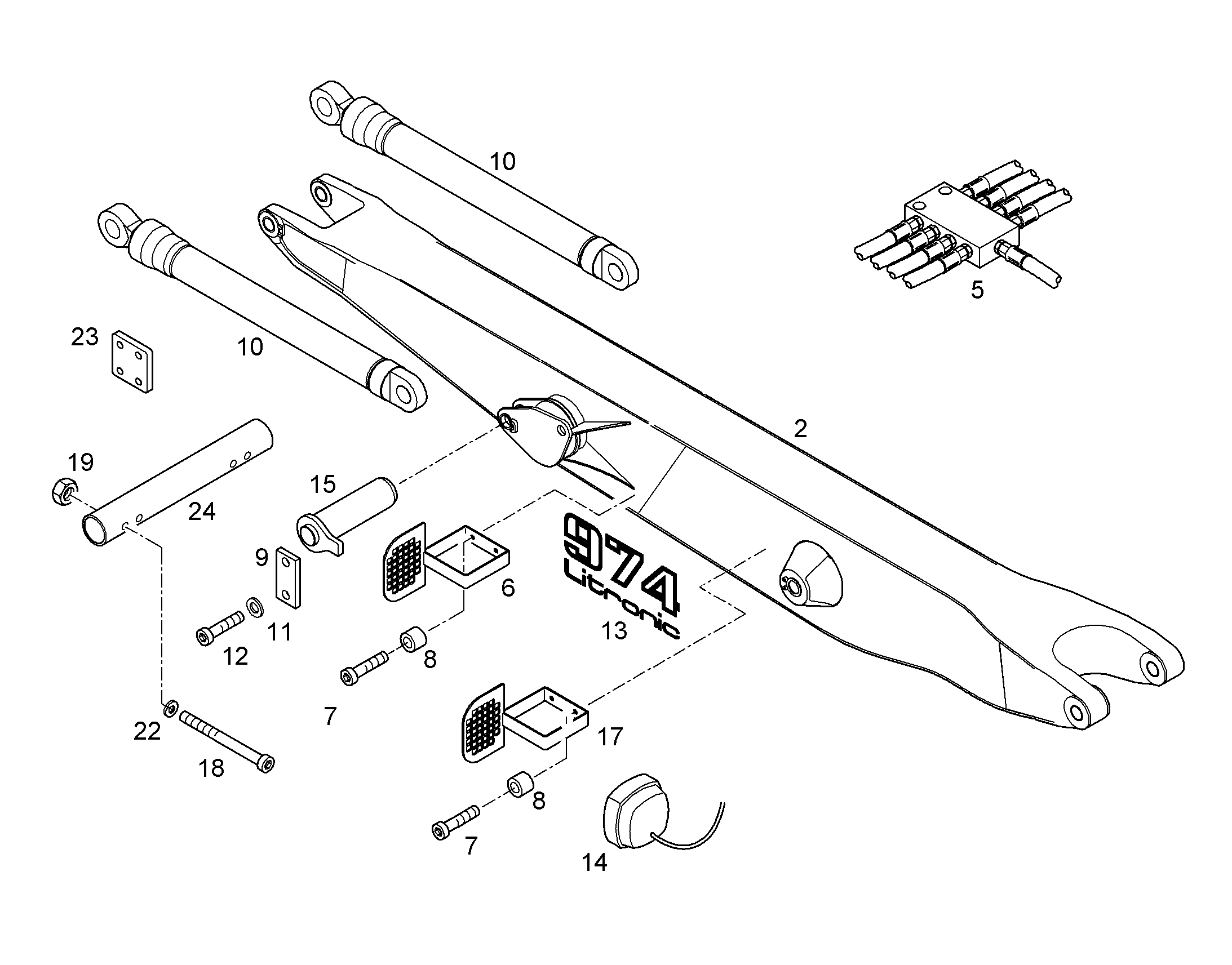 СМАЗОЧНЫЕ ЛИНИИ УСТАНОВКА 9688737 LIEBHERR