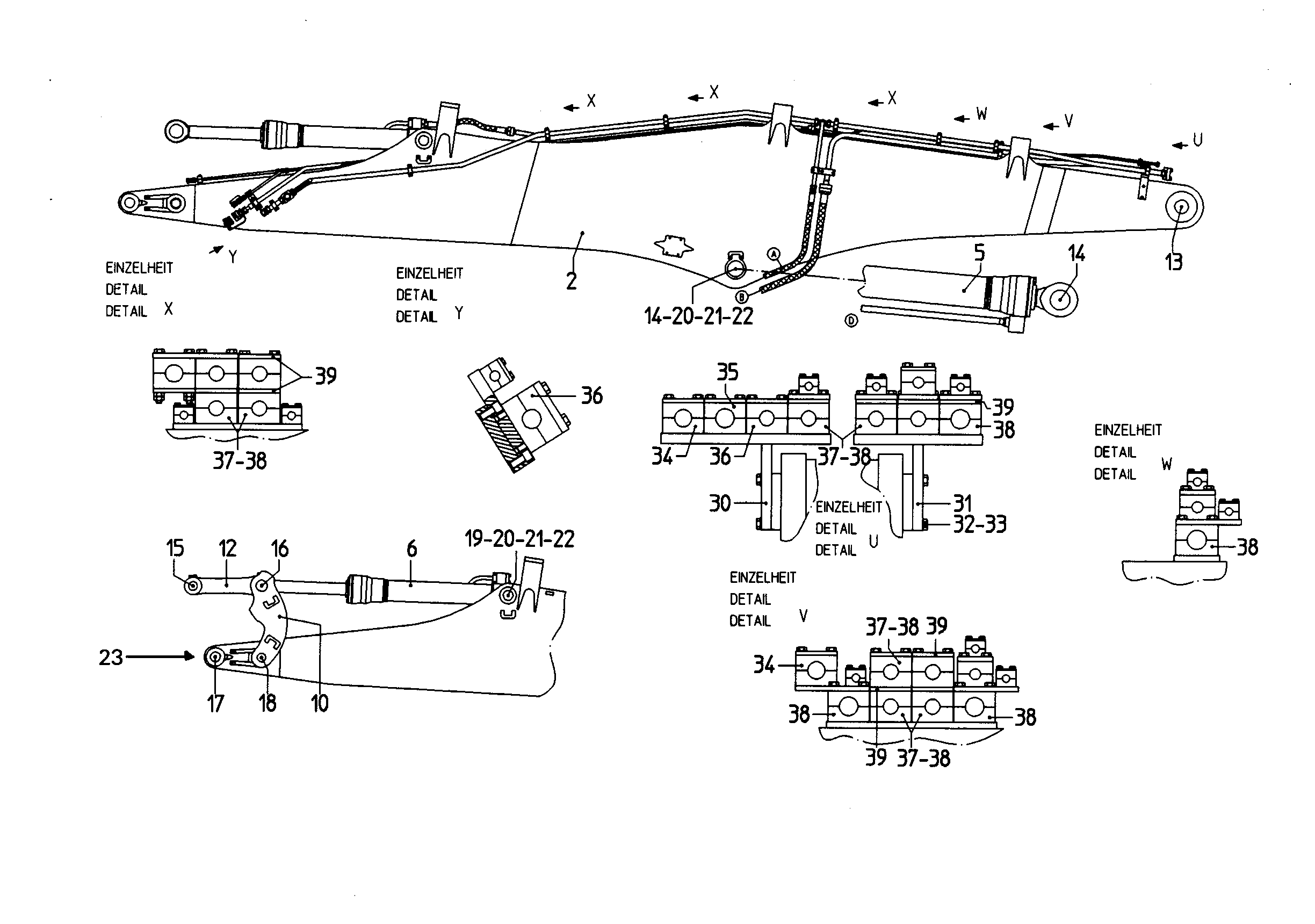 ГИДР.ЦИЛИНДР С РАСПРЕДЕЛИТЕЛЕМ 9806379 LIEBHERR
