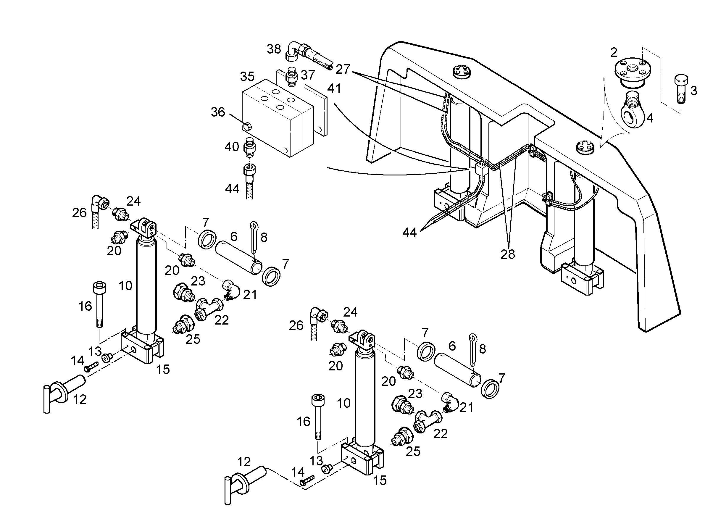 ШЛАНГ 10X2400 7403904 LIEBHERR