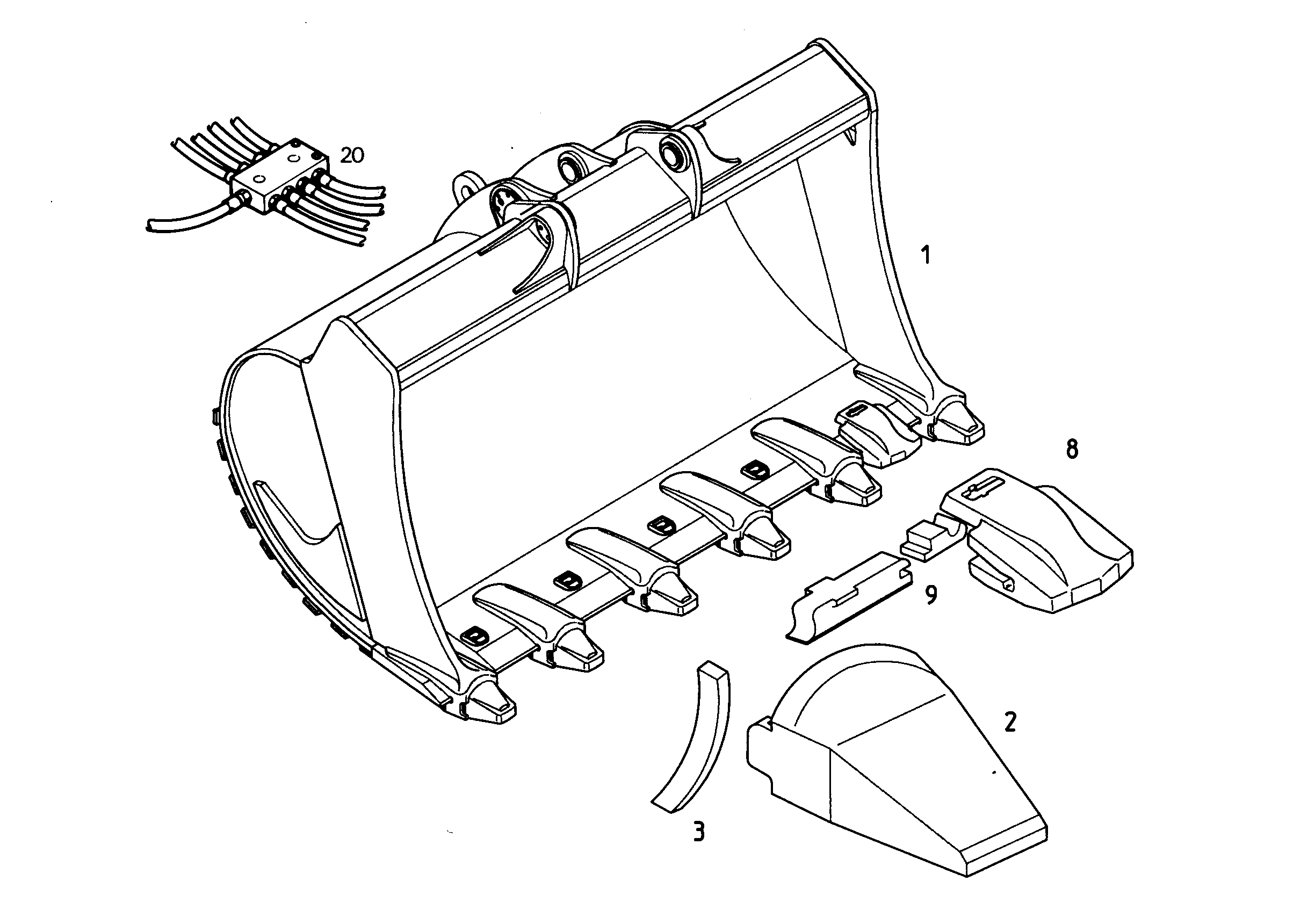 ЛОПАТА ОБРАТНАЯ HD 9688486 LIEBHERR