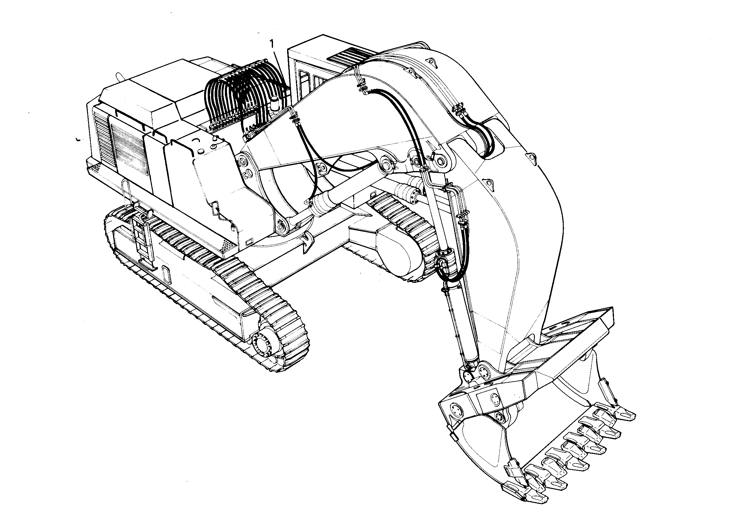 ДООБОРУДОВАНИЕ ОТКИДНОЙ КОВШ 9687198 LIEBHERR