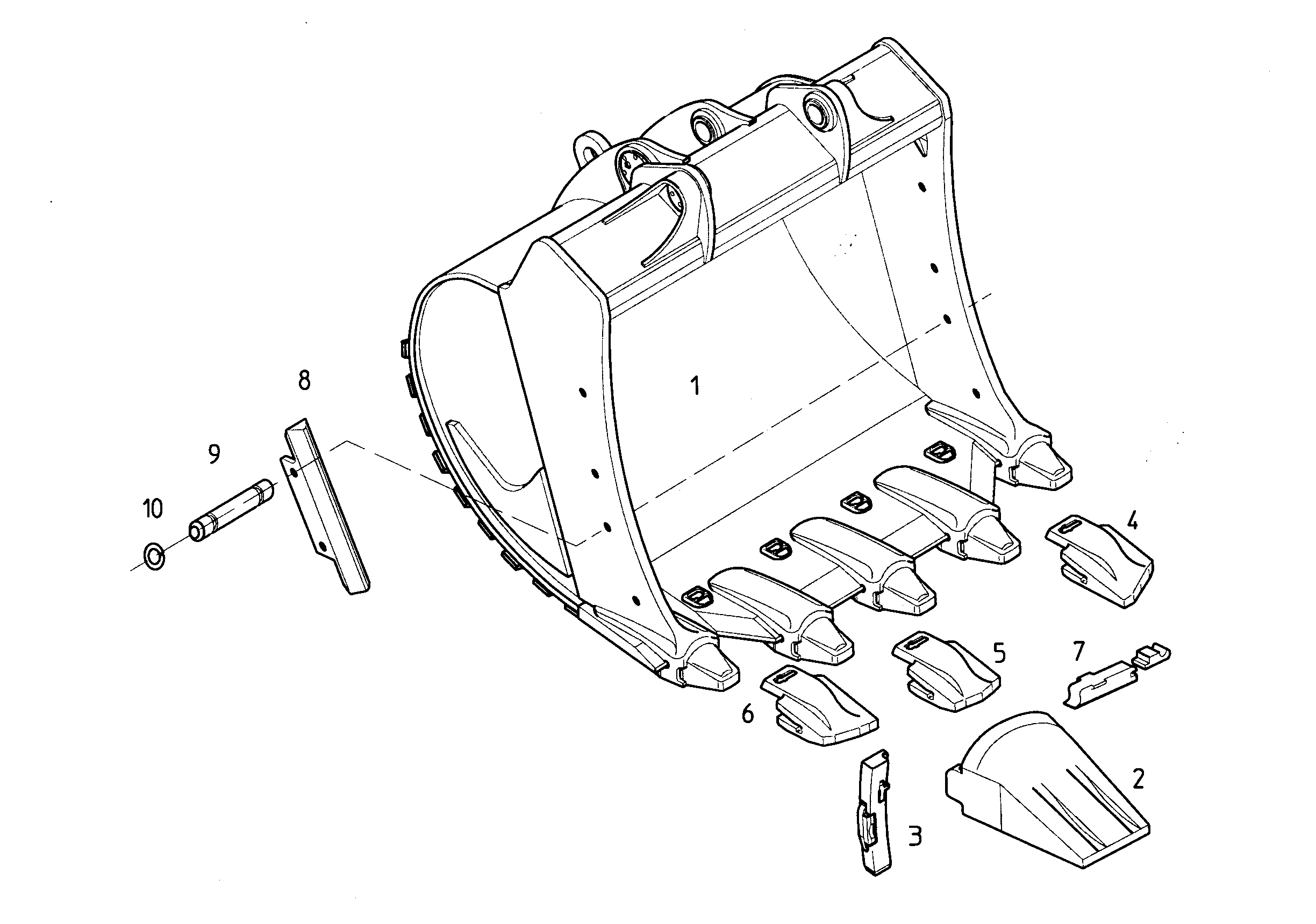 ЛОПАТА ОБРАТНАЯ HD 9695343 LIEBHERR