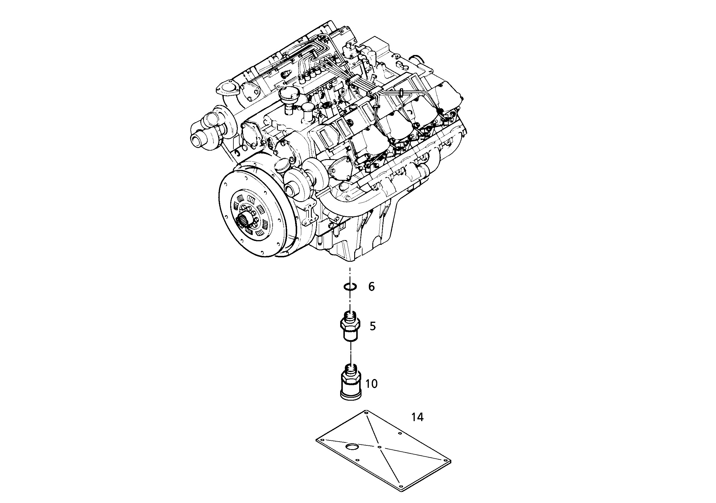 ШТУЦЕР РЕЗЬБОВОЙ M30x1,5 - 3/4'NPT 9695832 LIEBHERR