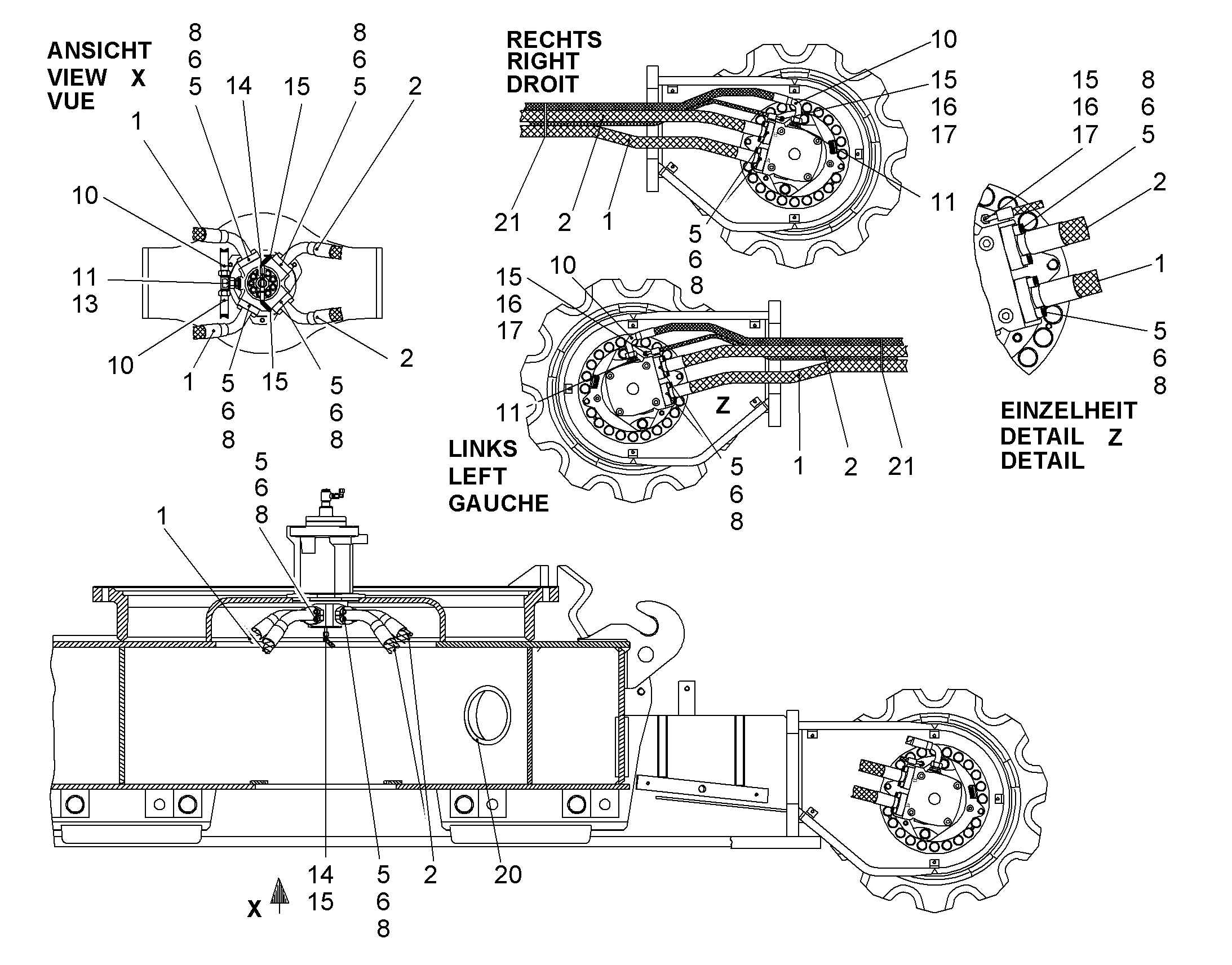 ШЛАНГ 32X3600 5612965 LIEBHERR