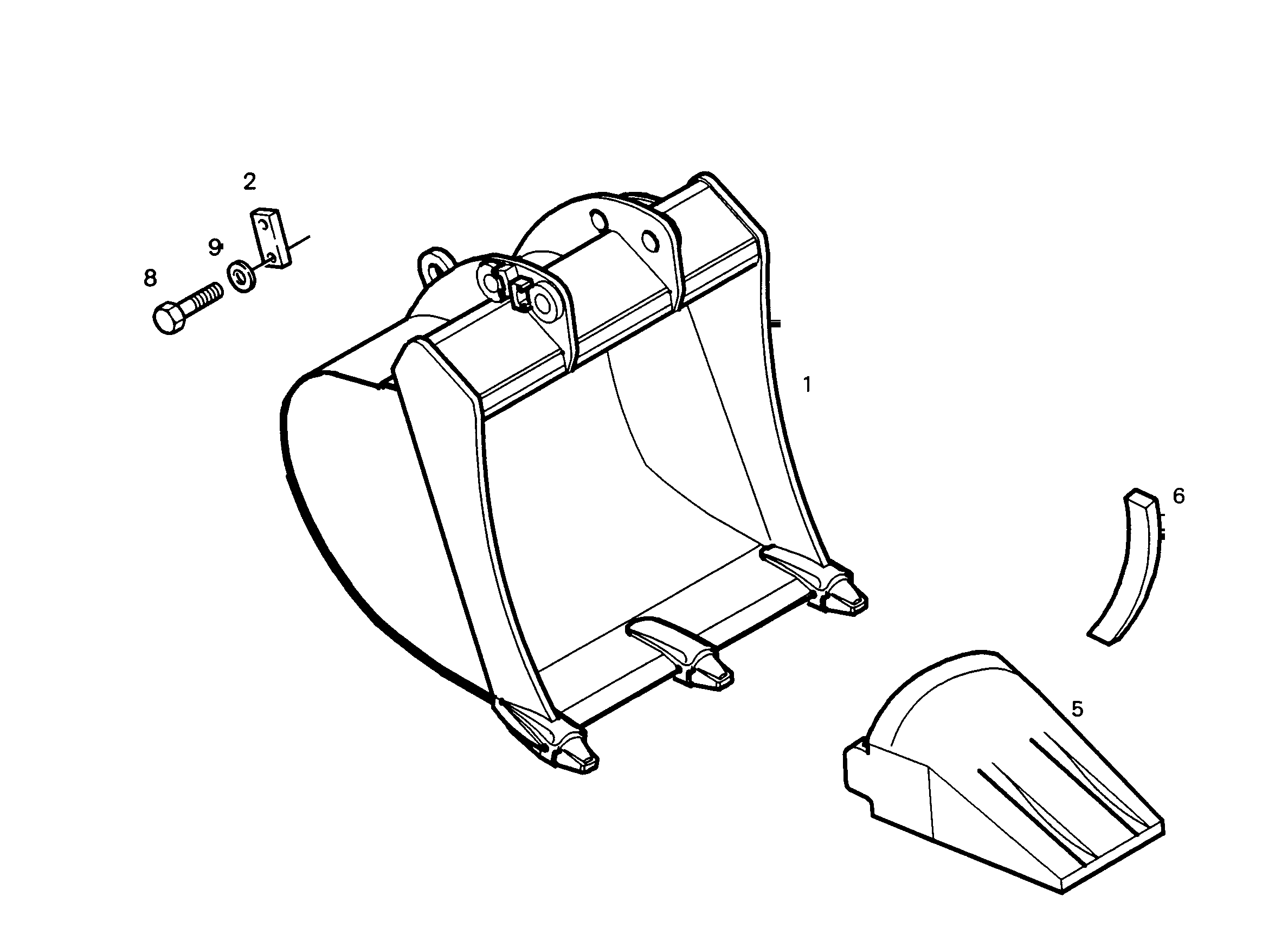 ЛОПАТА ОБРАТНАЯ HD 650mm 0,4m³ 9687628 LIEBHERR