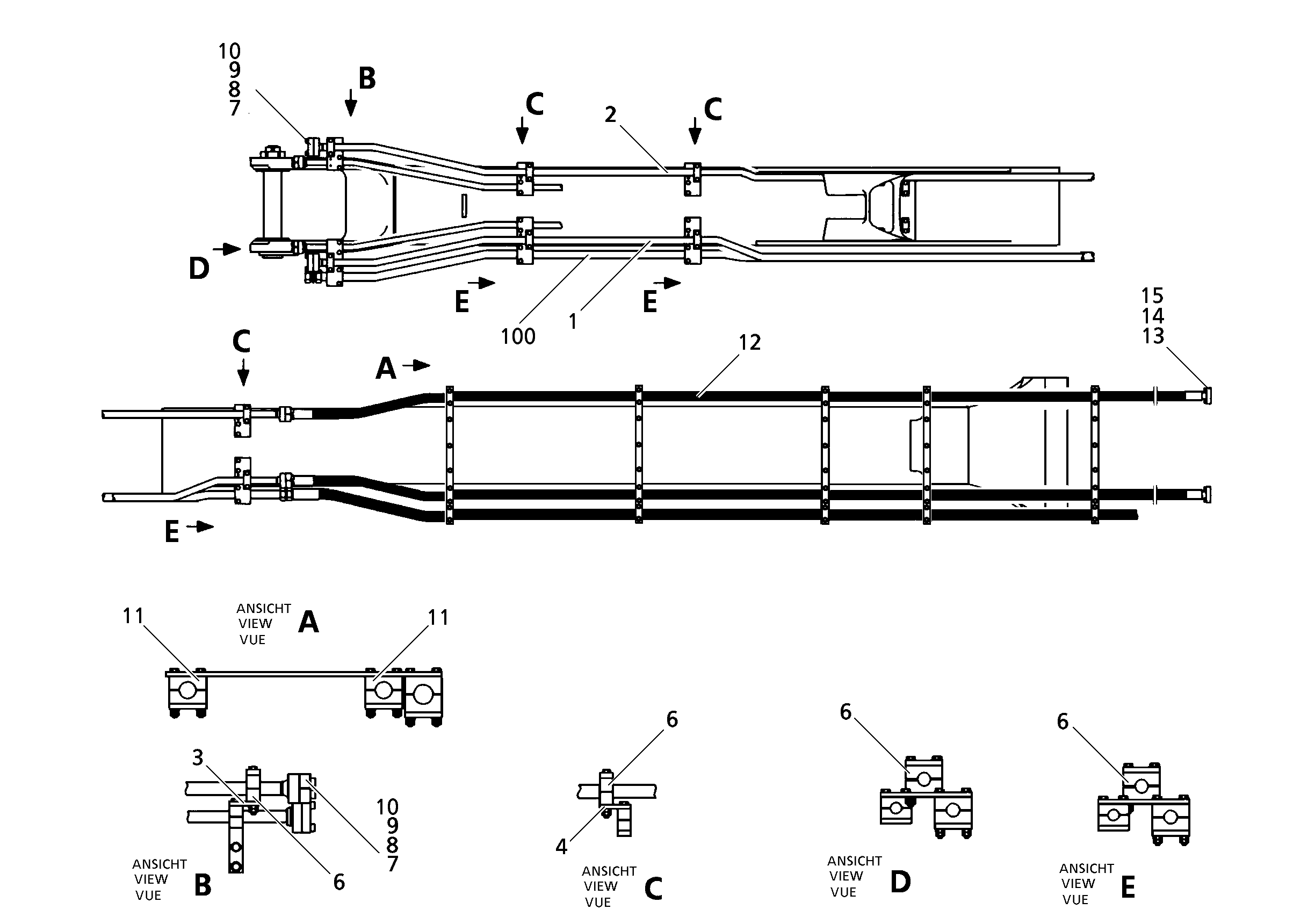 ЛИНИЯ ДОПОЛНИТЕЛЬНАЯ ОБР. ЛЕВ. 9769879 LIEBHERR