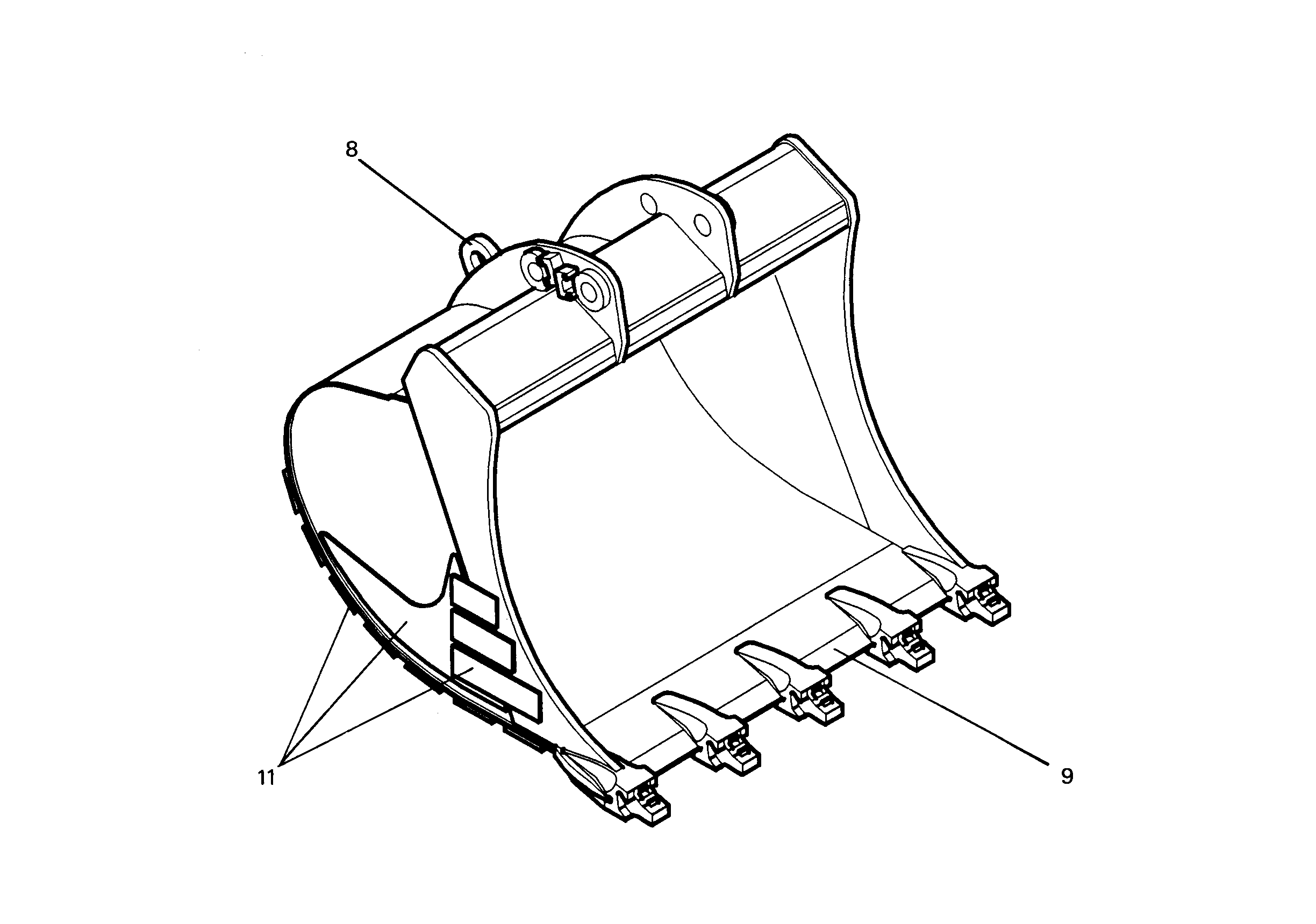 ЗАБРАЛО КОВША 9688682 LIEBHERR