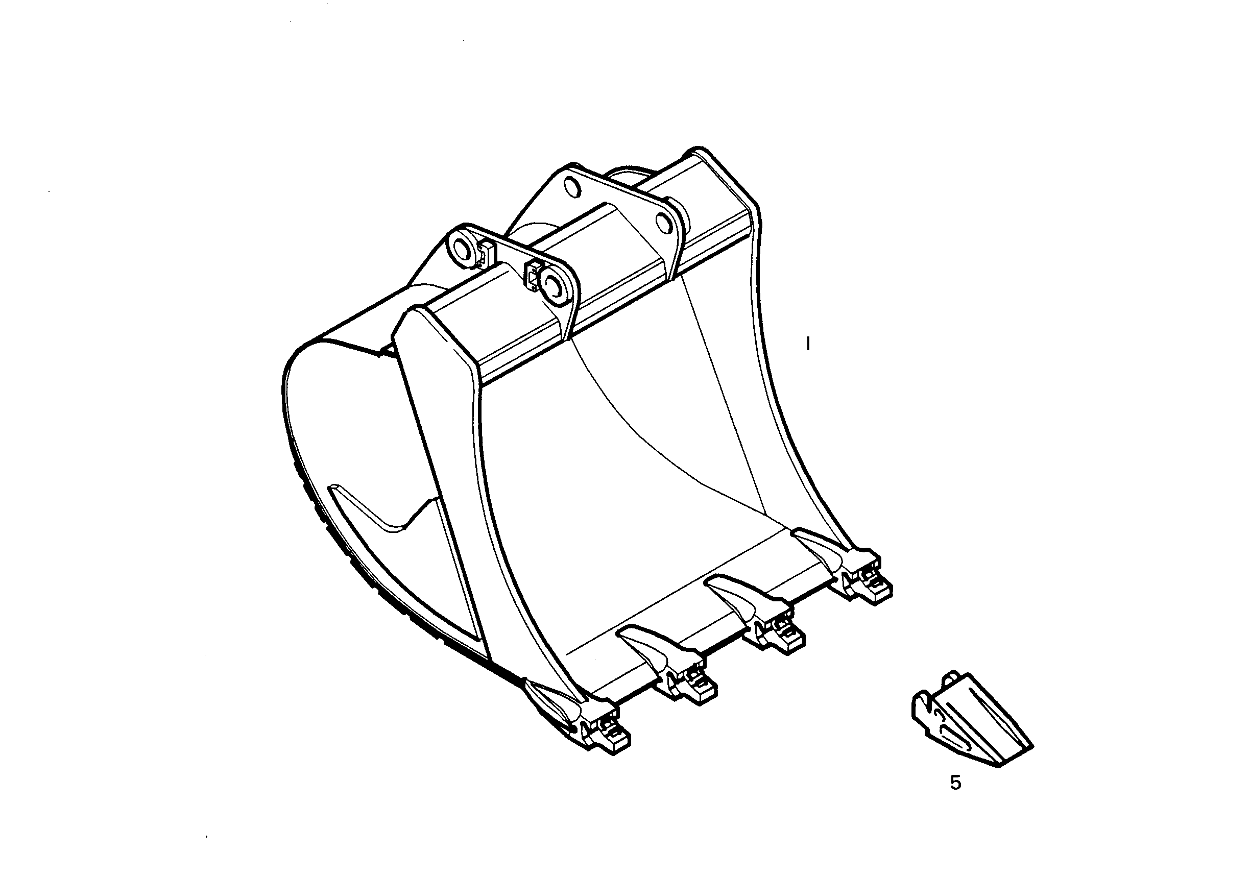 ЛОПАТА ОБРАТНАЯ HD 1050mm 0,8m³ 9395125 LIEBHERR