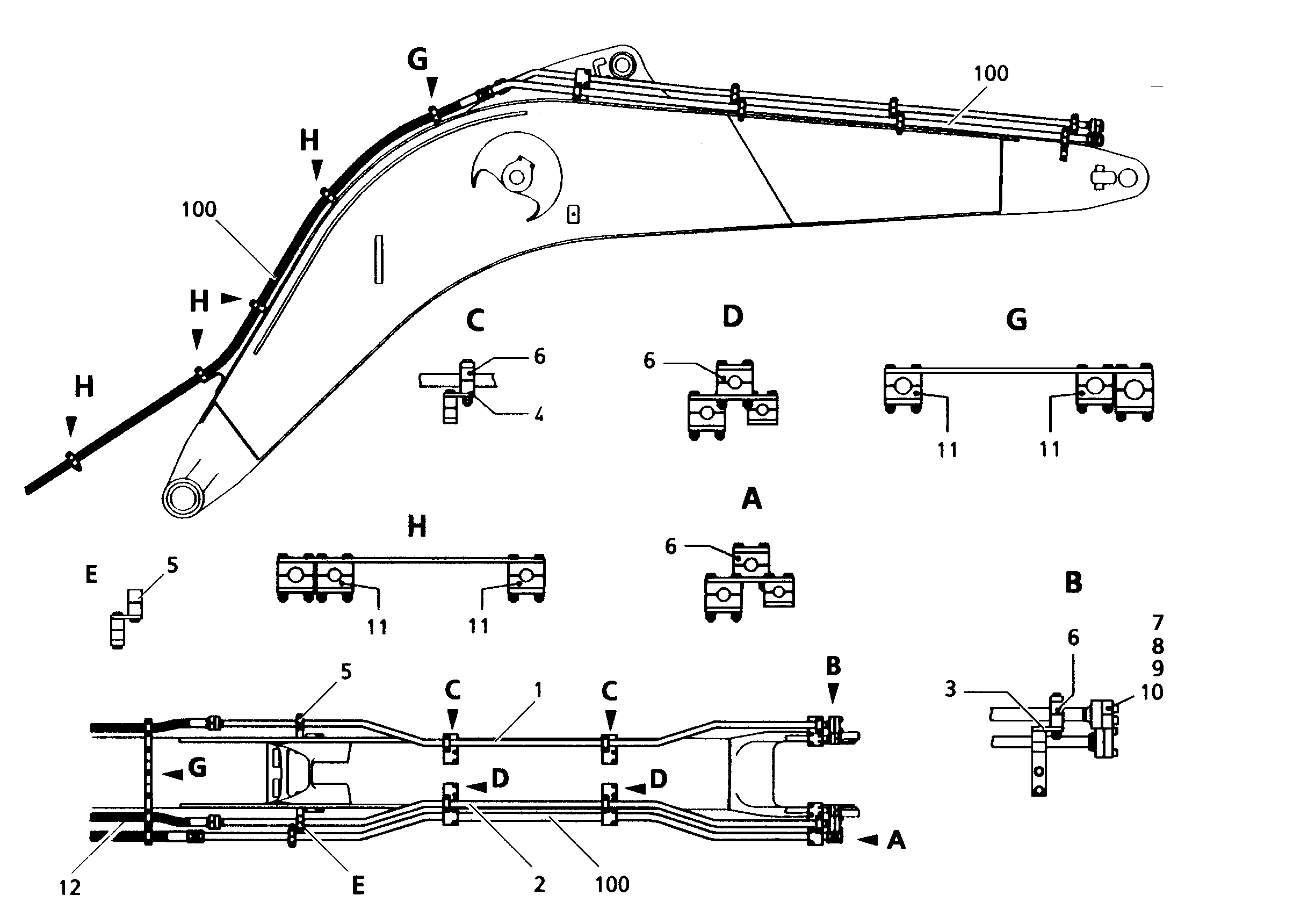 ЛИНИЯ ДОПОЛНИТЕЛЬНАЯ ОБР.ПРАВ. 9686577 LIEBHERR