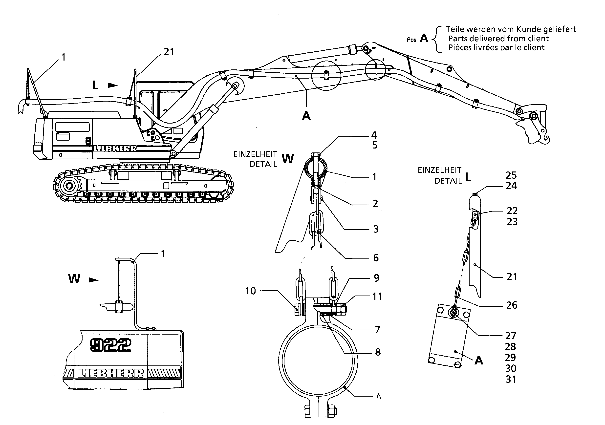 КРЕПЕЖ 9691374 LIEBHERR