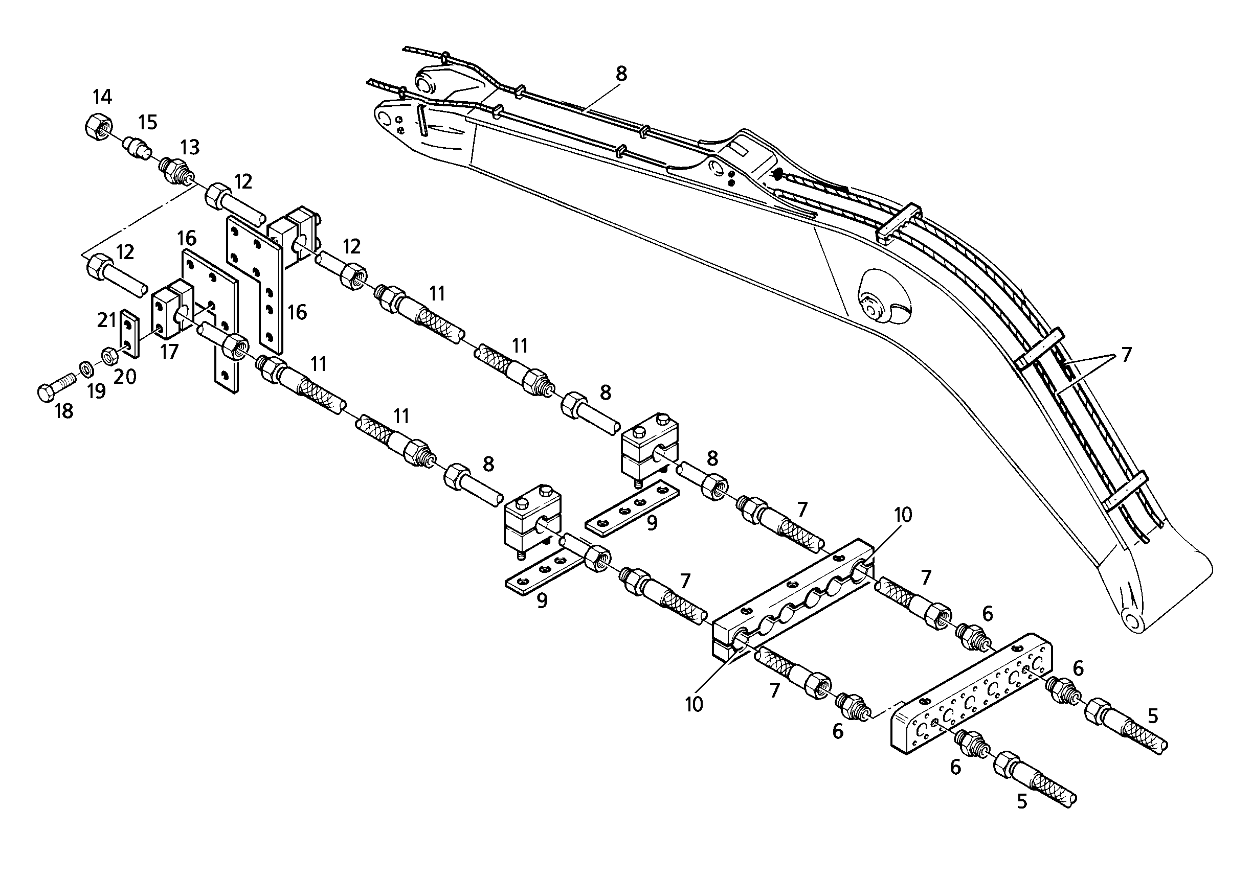 ШЛАНГ 12X2900 5614227 LIEBHERR