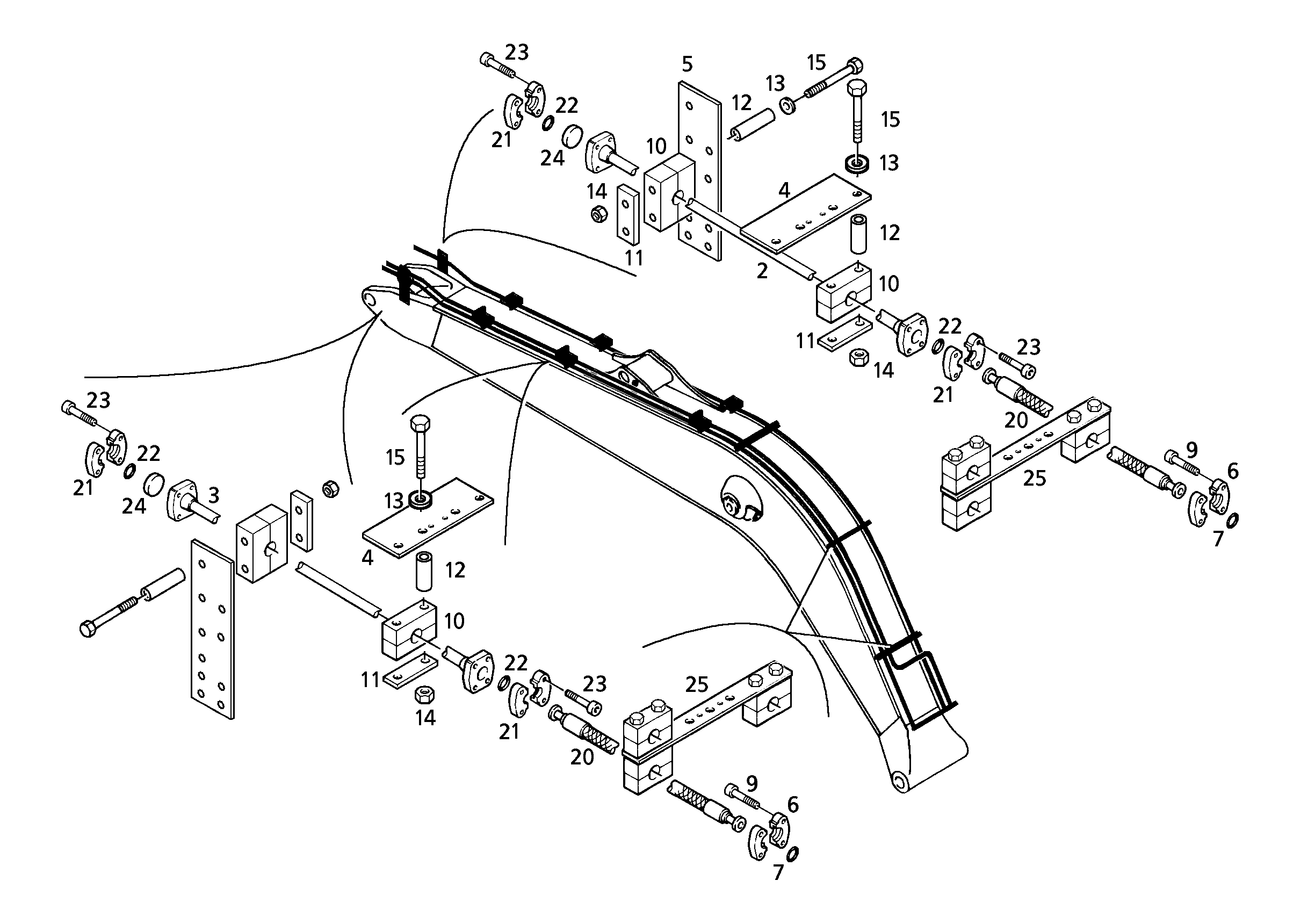 ТРУБА НАПОРНАЯ В СБОРЕ 30X4 9332731 LIEBHERR