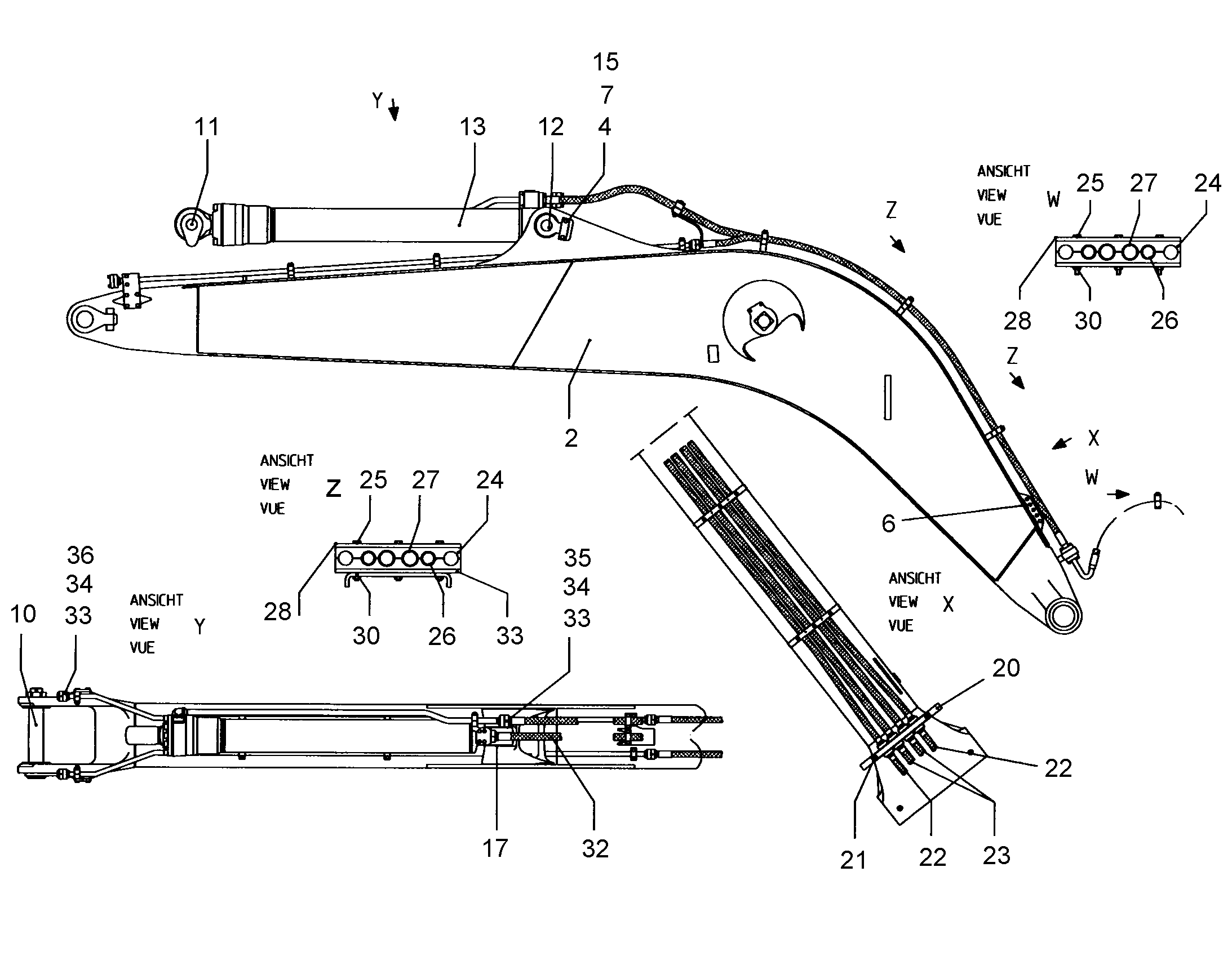 ПРОВОДКА МОНТАЖ AHS 9874740 LIEBHERR