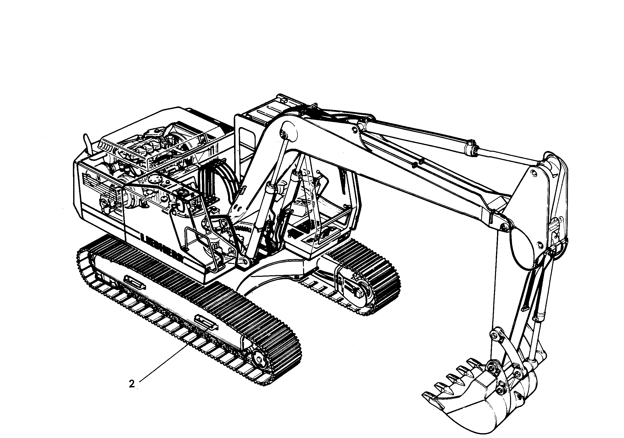 R912 LITRONIC ДОРОЖКА 2250MM 9895207 LIEBHERR