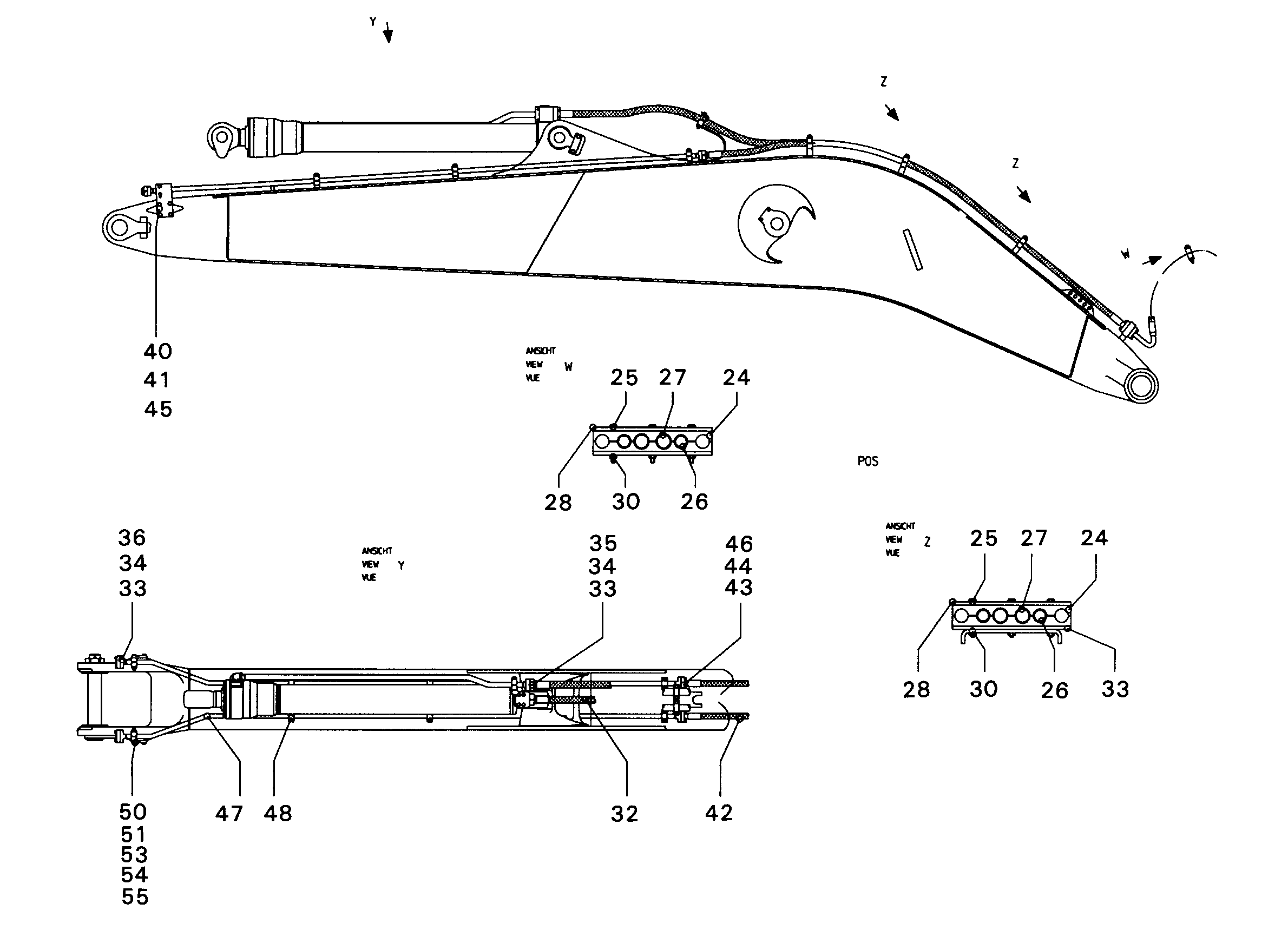ПРОВОДКА МОНТАЖ AHS 9864058 LIEBHERR