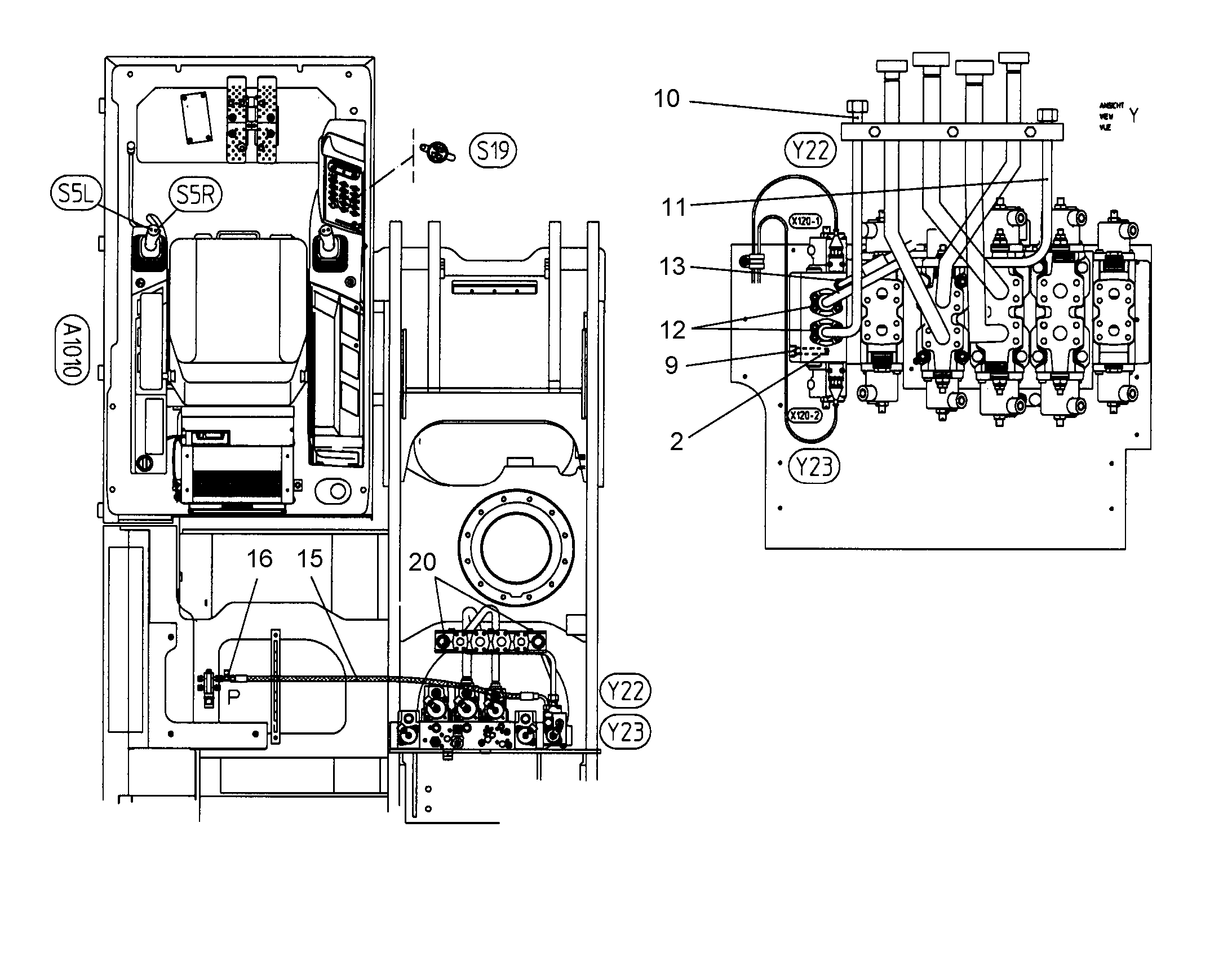 КЛАПАН ХОДОВОЙ 5614762 LIEBHERR