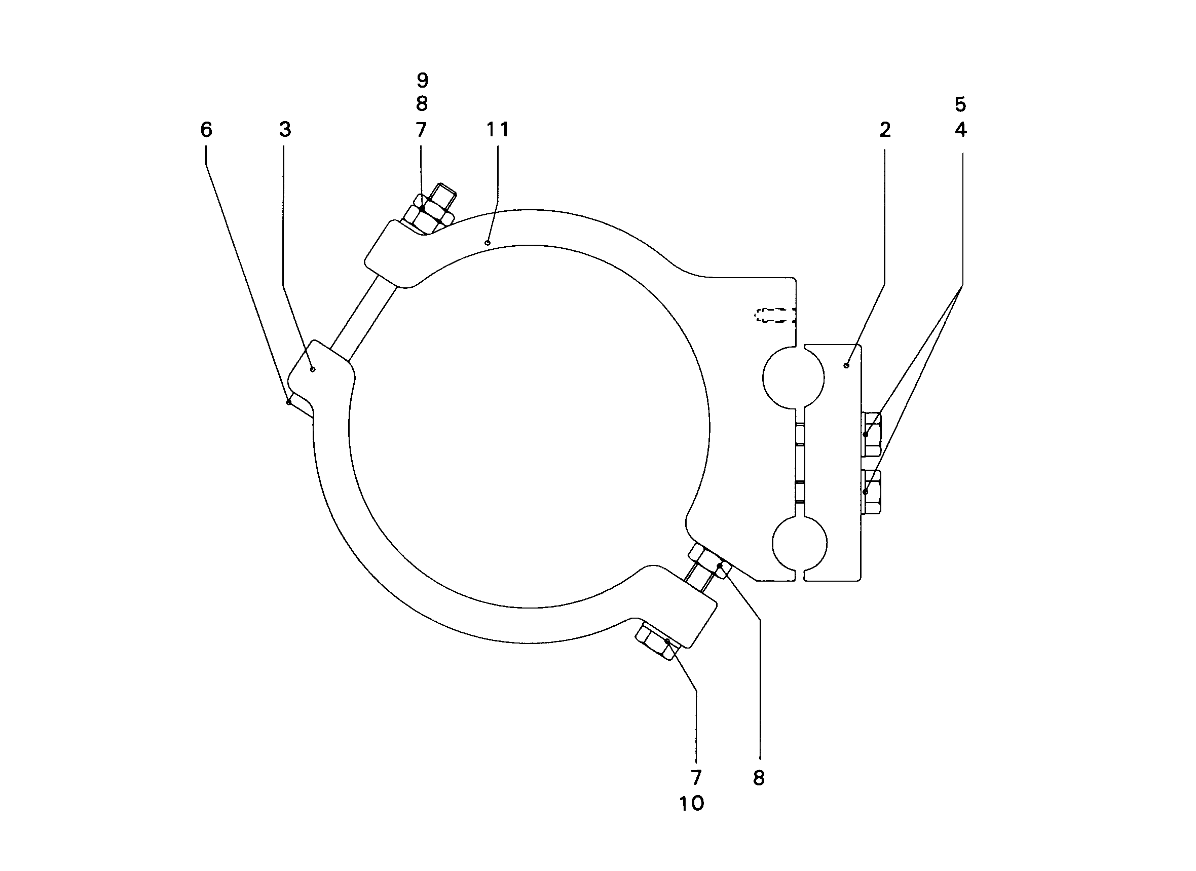 ПОЛУХОМУТИК d=171 9898592 LIEBHERR