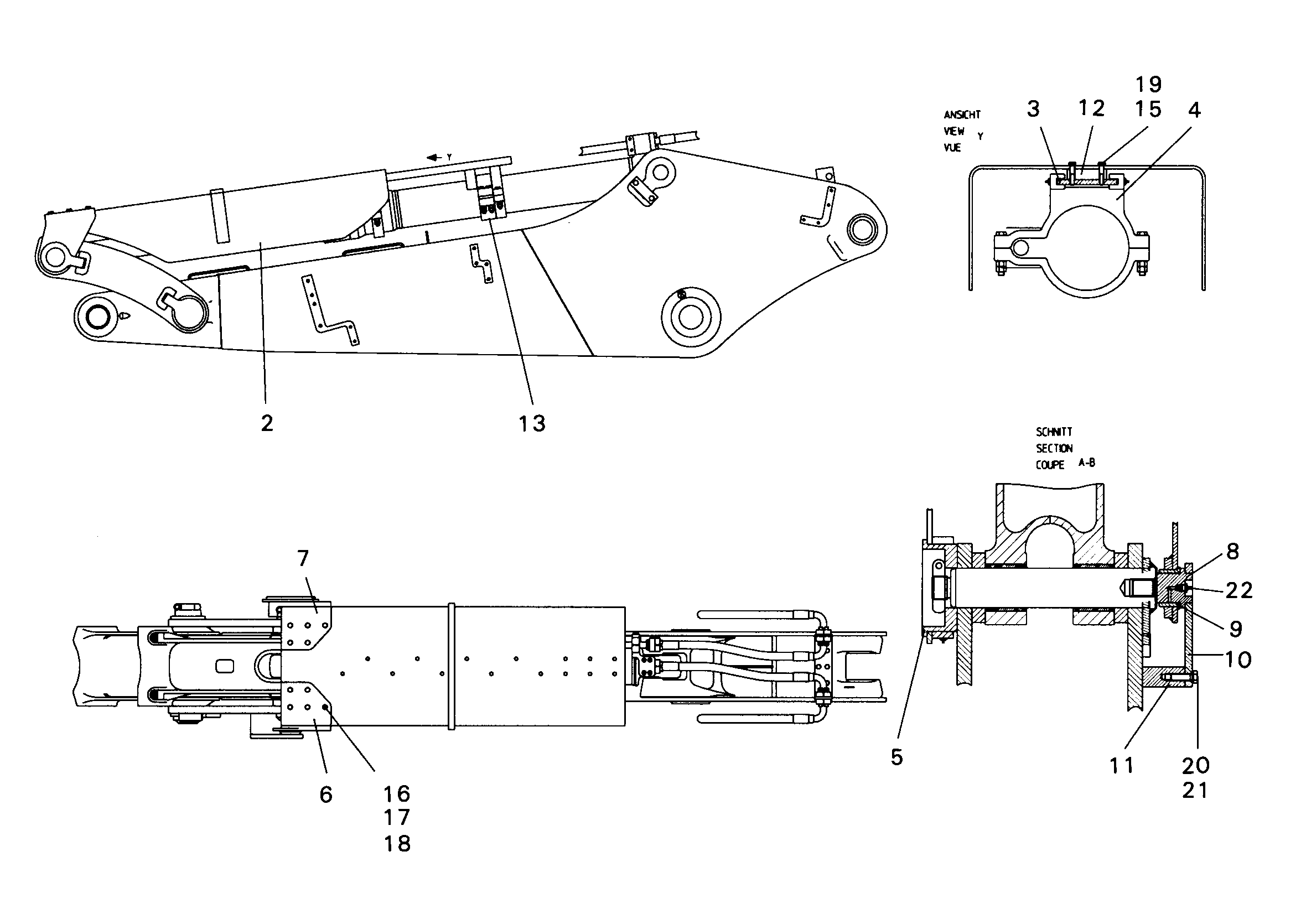 ПОВОДОК СЛЕВА 9863376 LIEBHERR