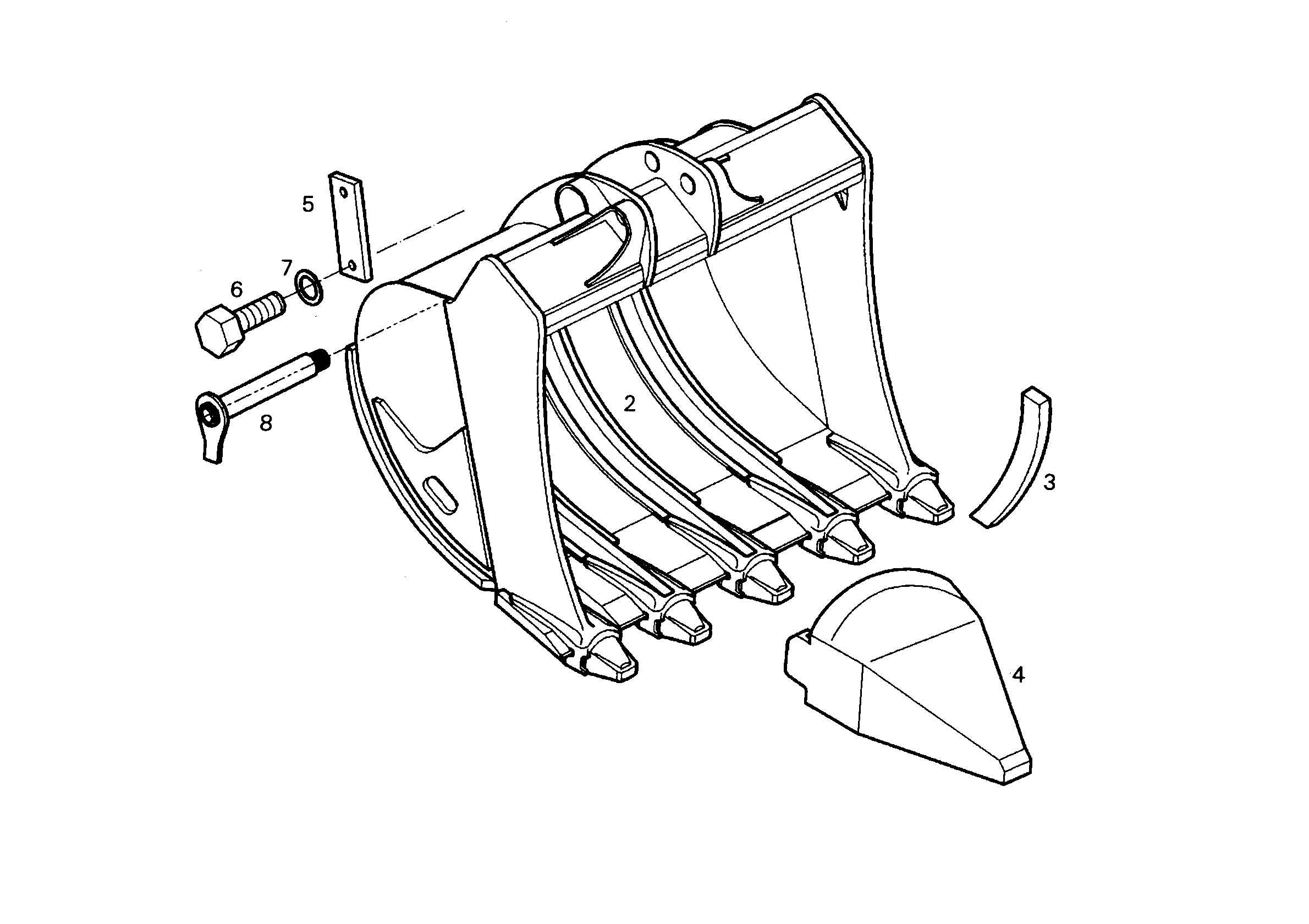 ЛОПАТА ОБРАТНАЯ HD 9899569 LIEBHERR