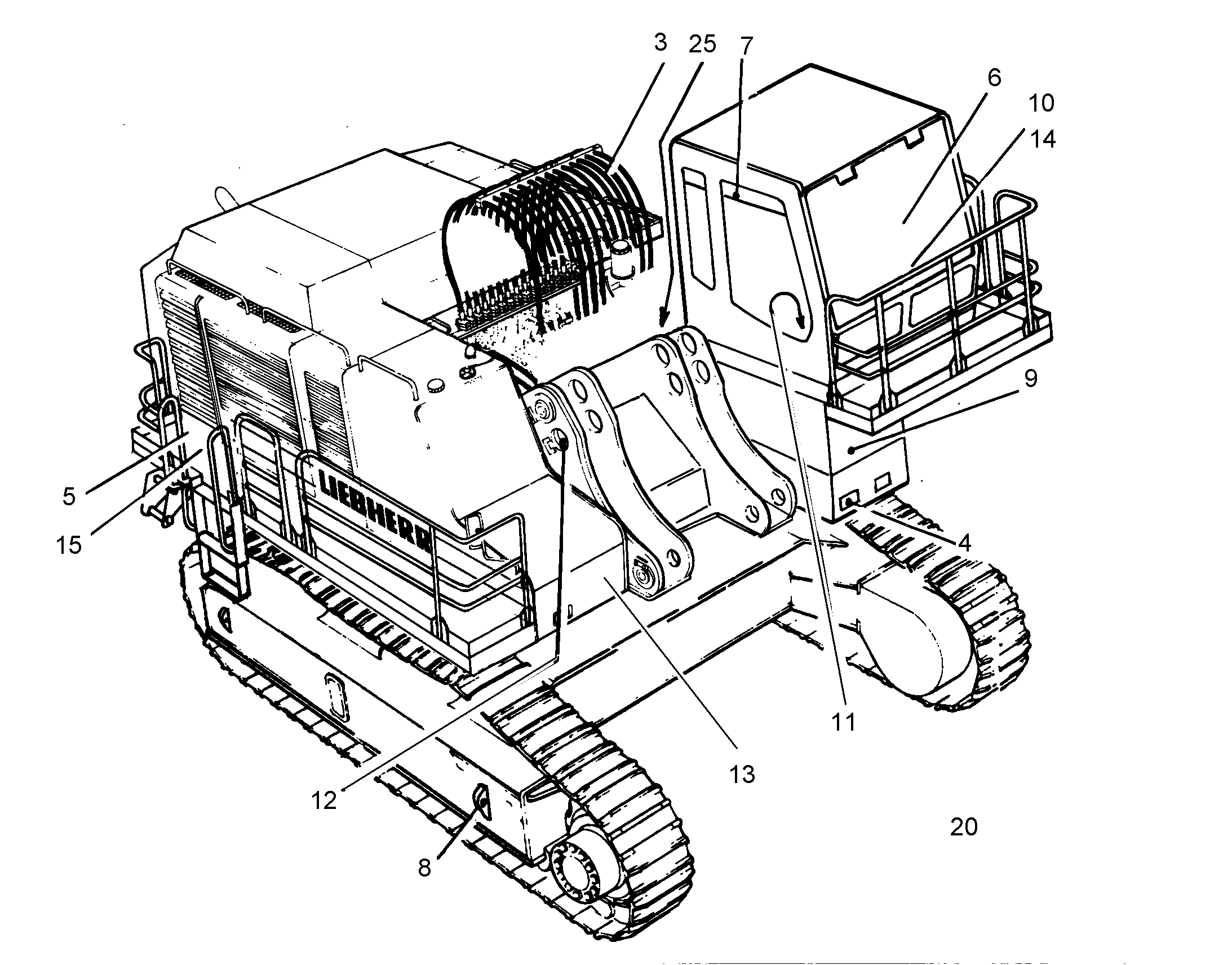 ПЕРЕОБОРУД. ПОВОР. ПЛАТФОРМЫ 9863752 LIEBHERR