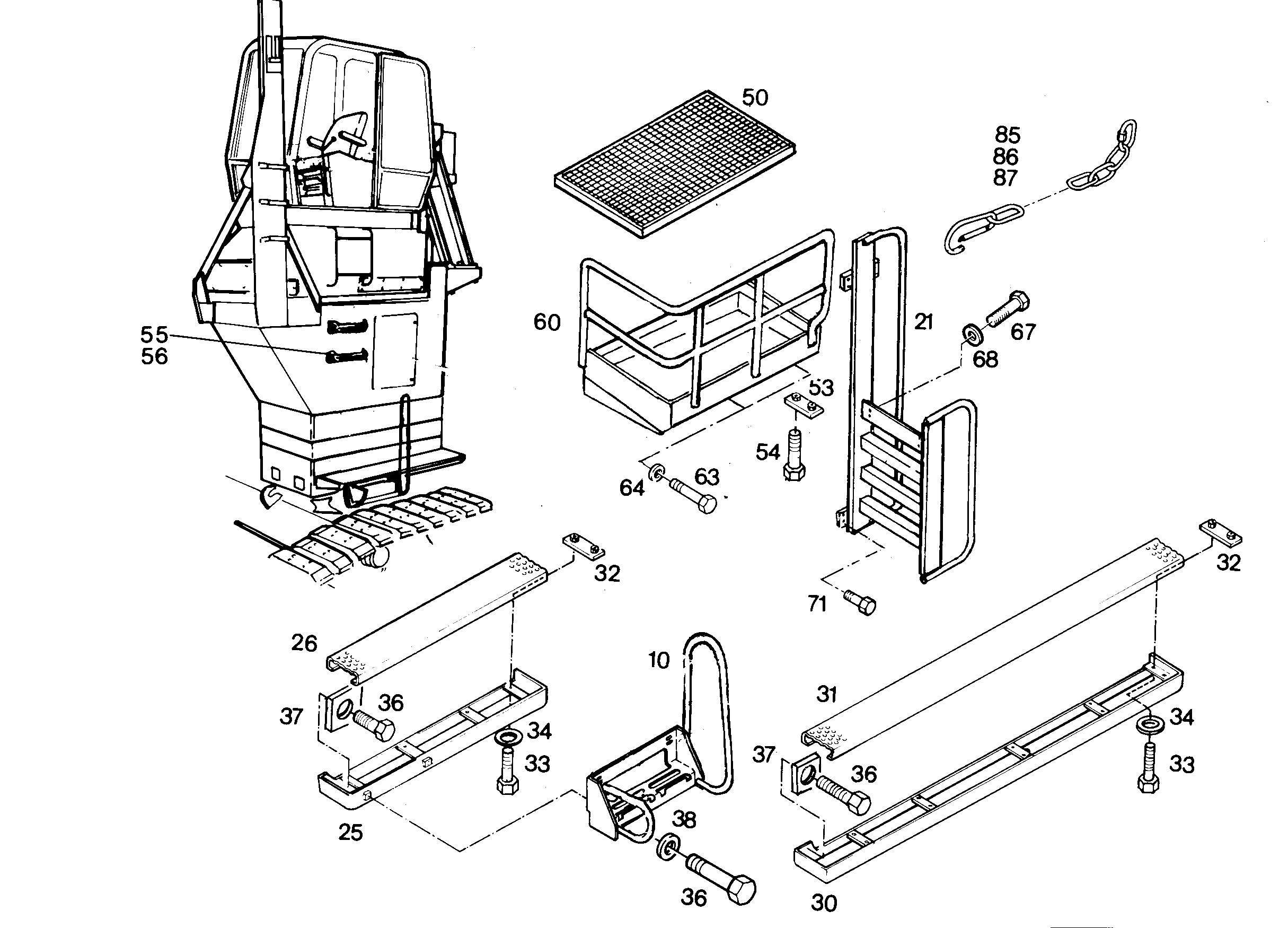 ВХОДНАЯ ЛЕСТНИЦА 9899245 LIEBHERR