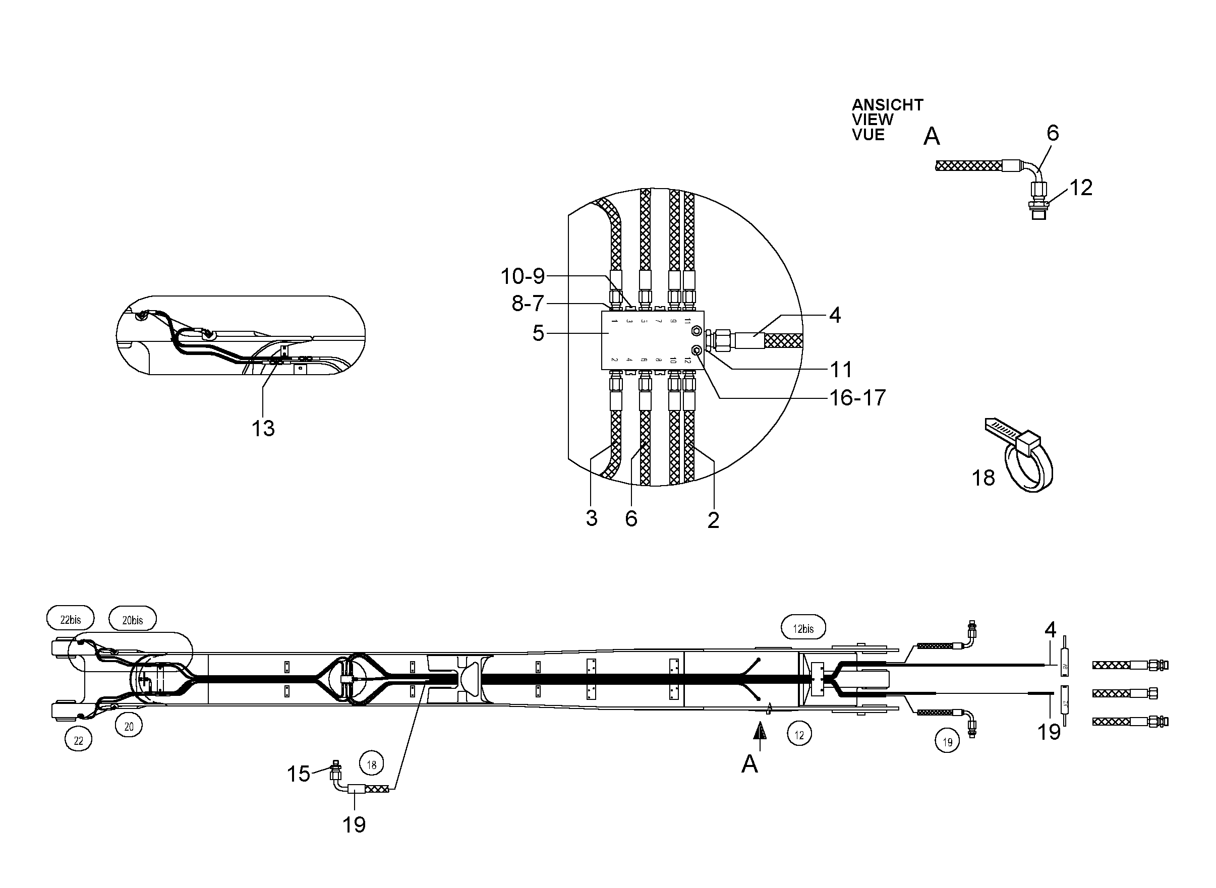 ШЛАНГ МАСЛЯНЫЙ 8X6000 5612688 LIEBHERR