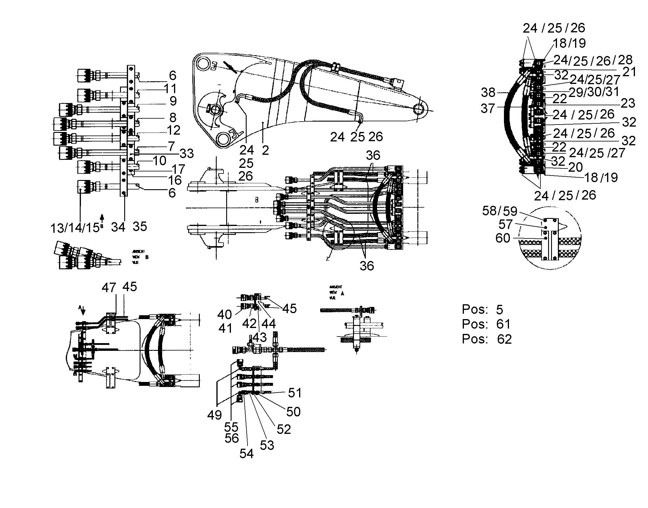 СМАЗОЧНЫЕ ЛИНИИ УСТАНОВКА 9895865 LIEBHERR