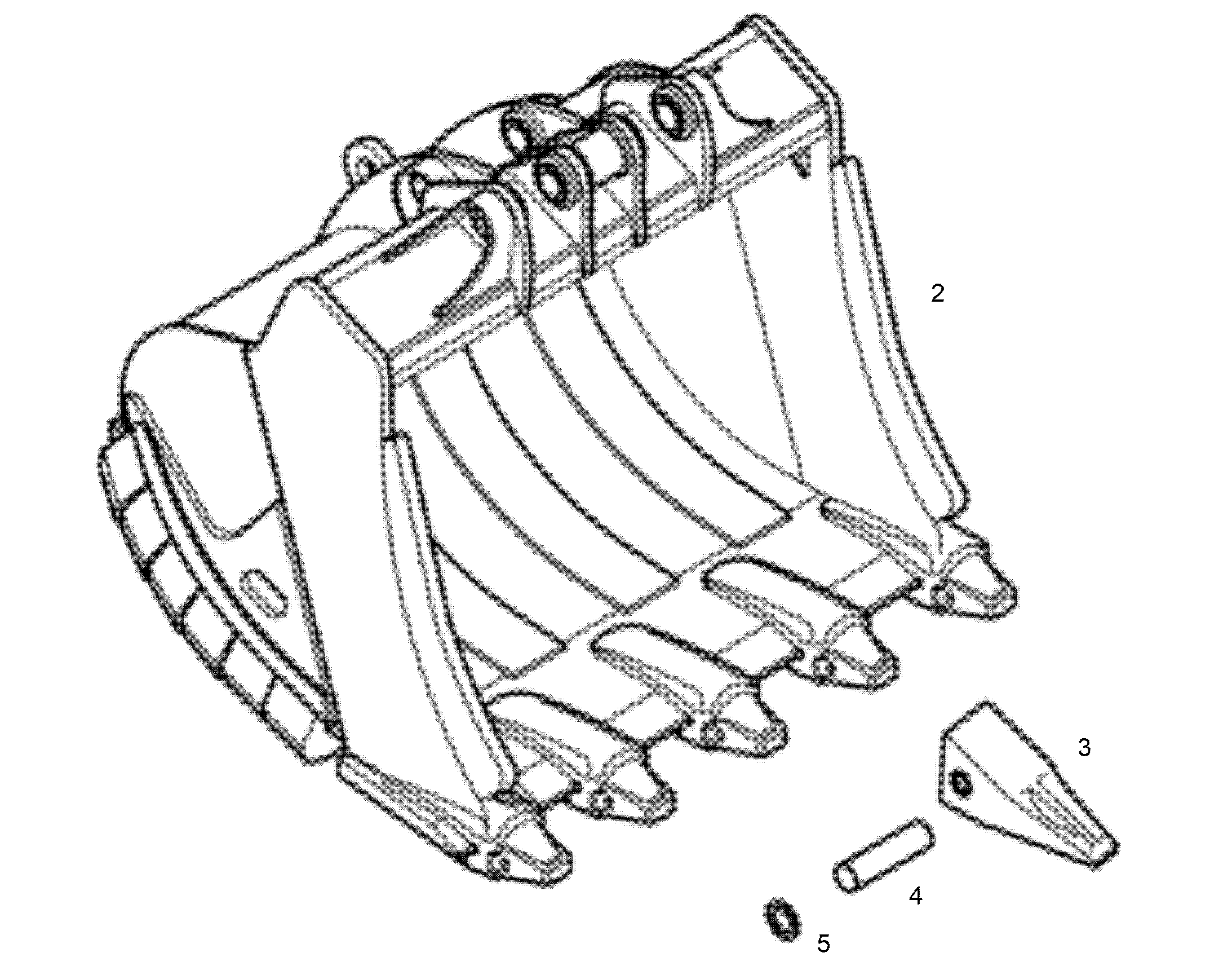 ЛОПАТА ОБРАТНАЯ HDV 9943120 LIEBHERR