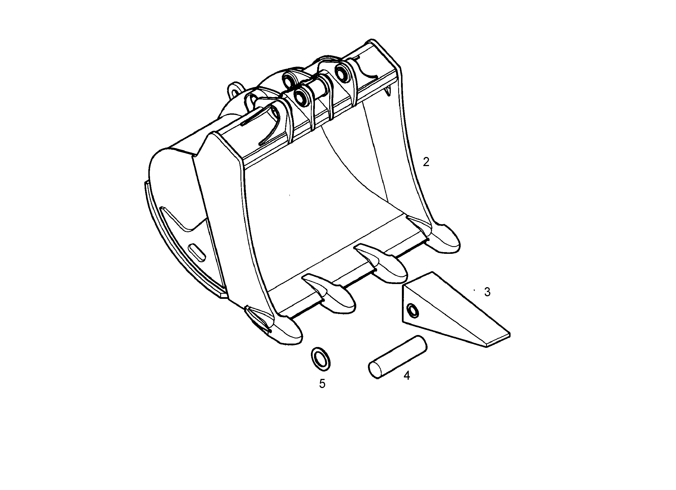 ЛОПАТА ОБРАТНАЯ HDV 9865241 LIEBHERR