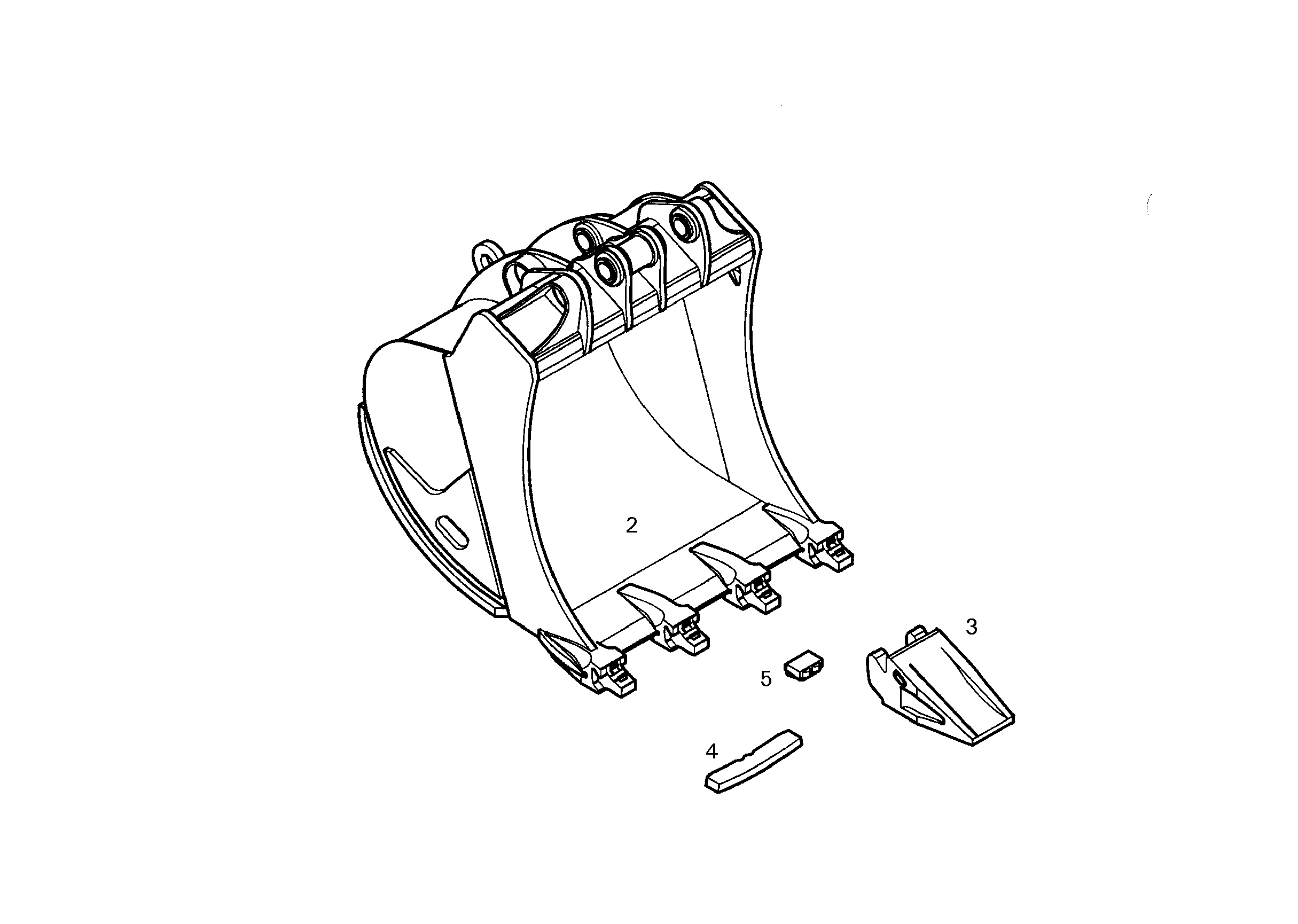 ЛОПАТА ОБРАТНАЯ HD 9864707 LIEBHERR